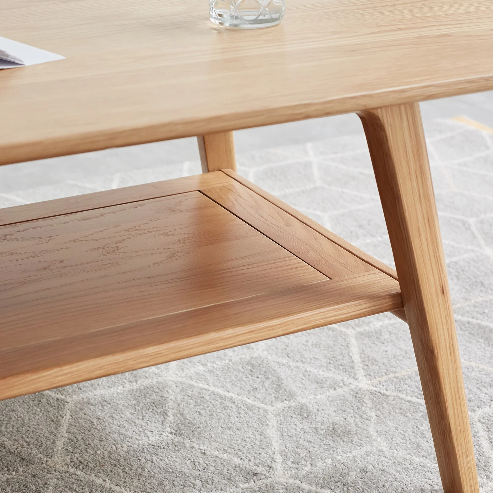 Walker Edison | Minimalist Solid Wood Coffee Table - Image 5