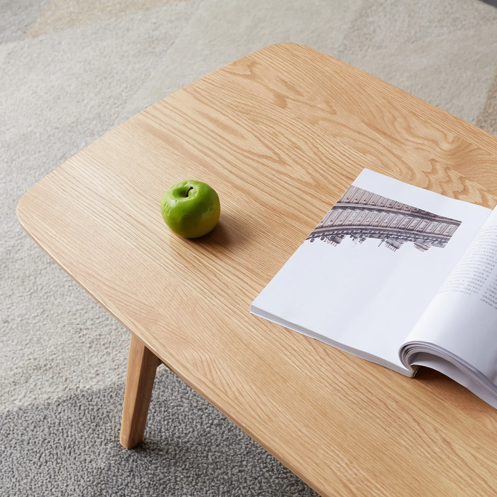 Walker Edison | Minimalist Solid Wood Coffee Table - Image 7