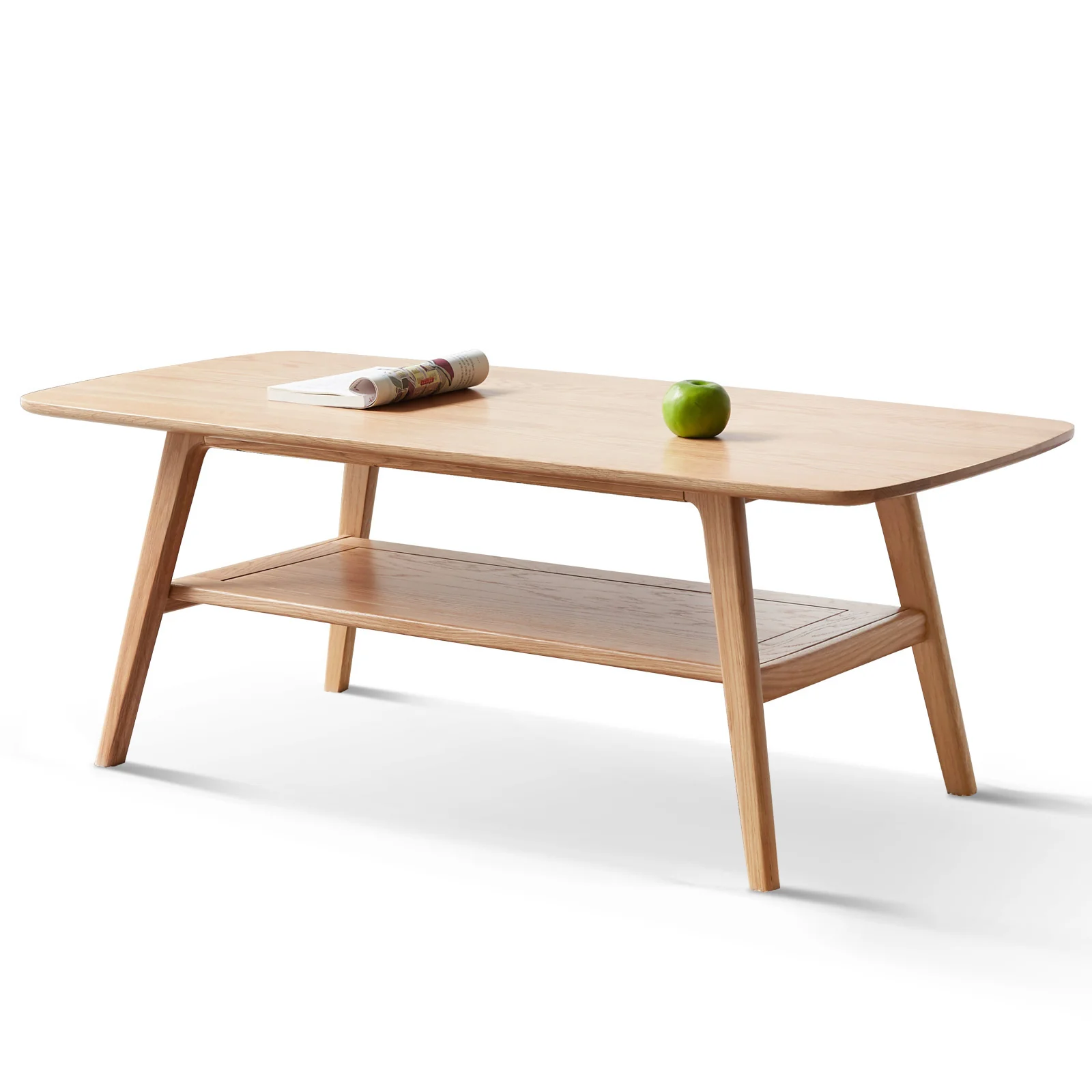 Walker Edison | Minimalist Solid Wood Coffee Table - Image 8