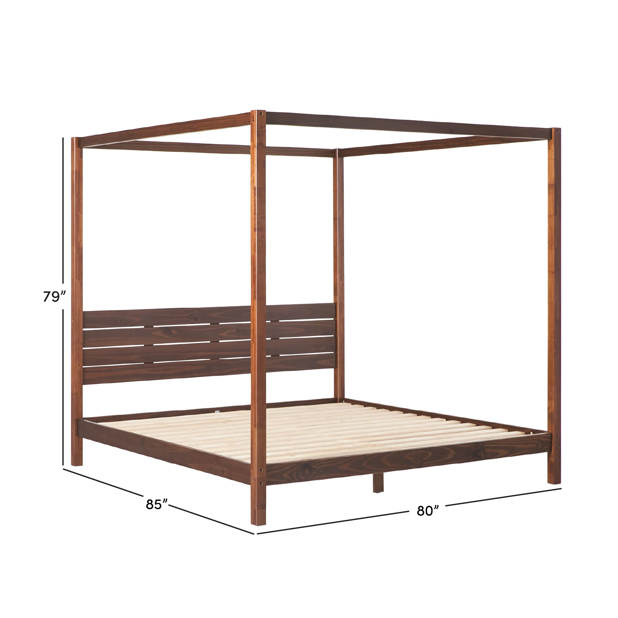 Isla Solid Wood Canopy Bedframe Collection - Image 22