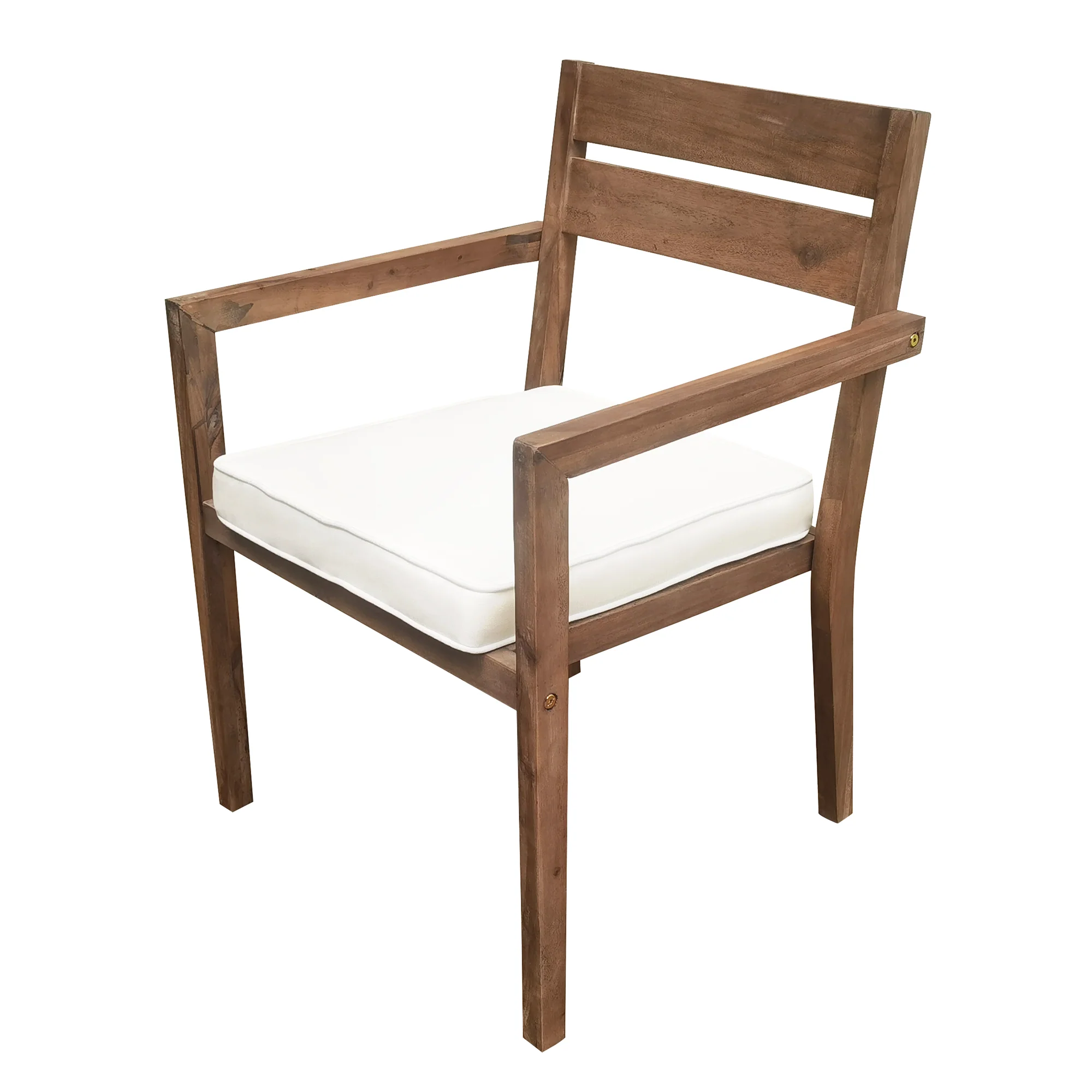 Modern 7 Pieces Acacia Wood Outdoor Full Dining Set with Chair Cushions - Image 13