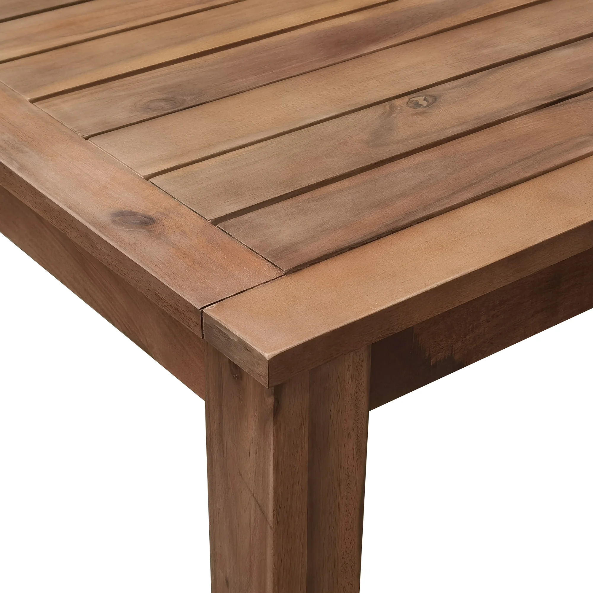 Modern 7 Pieces Acacia Wood Outdoor Full Dining Set with Chair Cushions - Image 16