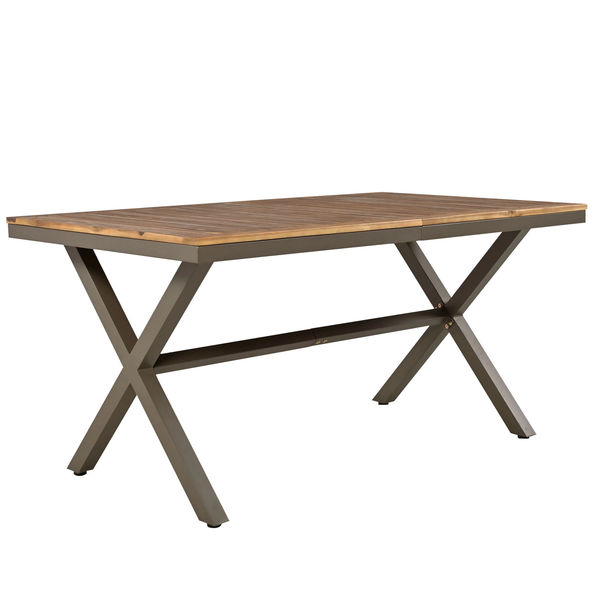 Walker Edison | Modern All-Weather Outdoor 7 Piece Patio Dining Set - Image 15