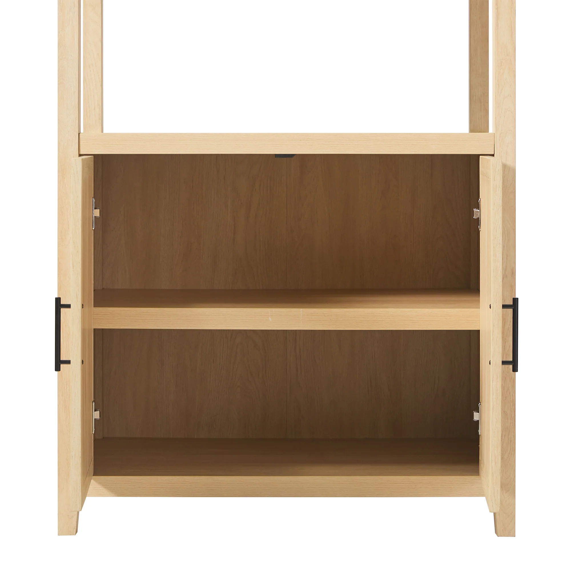 Sasha Modern Arched Bookshelf Cabinet with Reeded Doors - Image 16