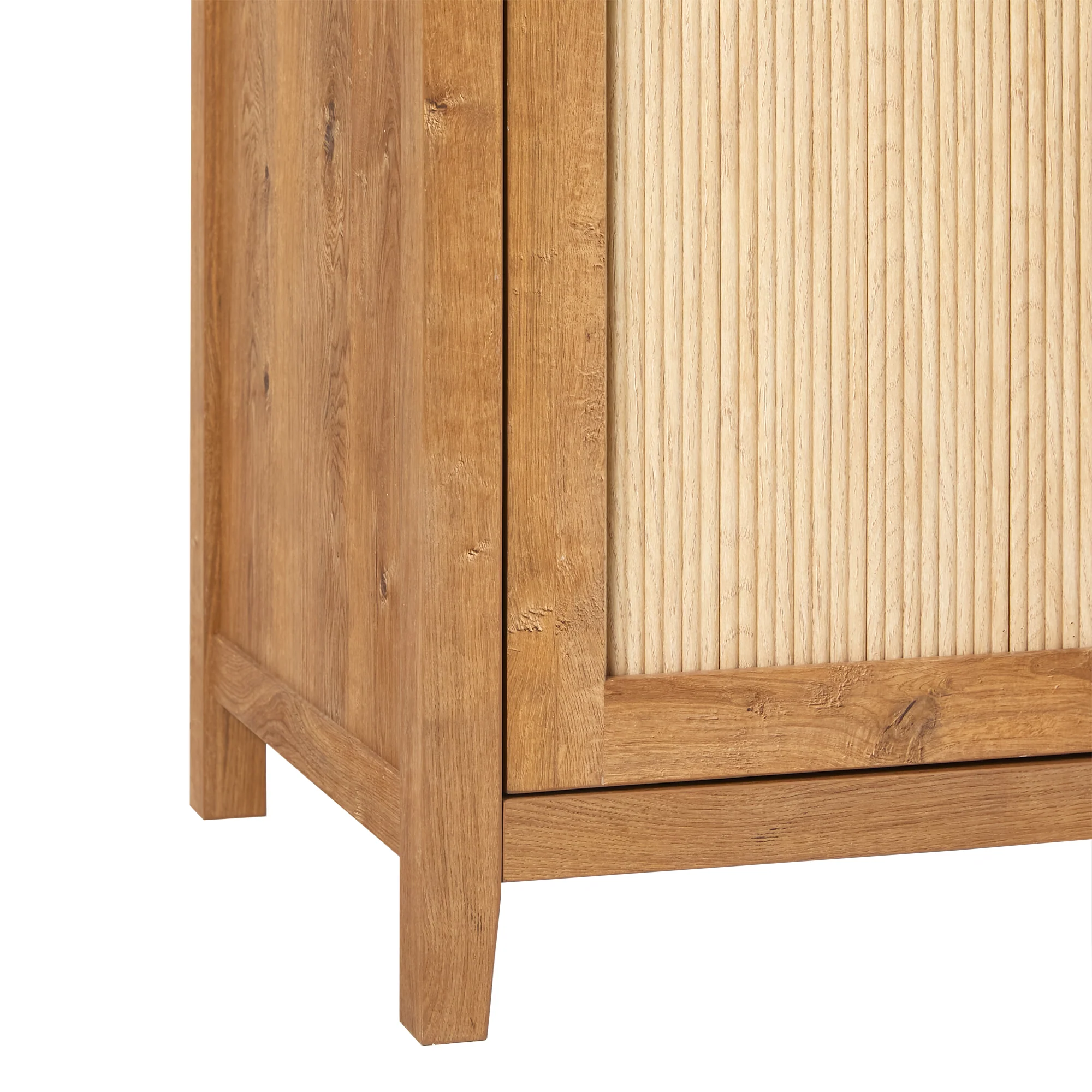 Sasha Modern Arched Bookshelf Cabinet with Reeded Doors - Image 23