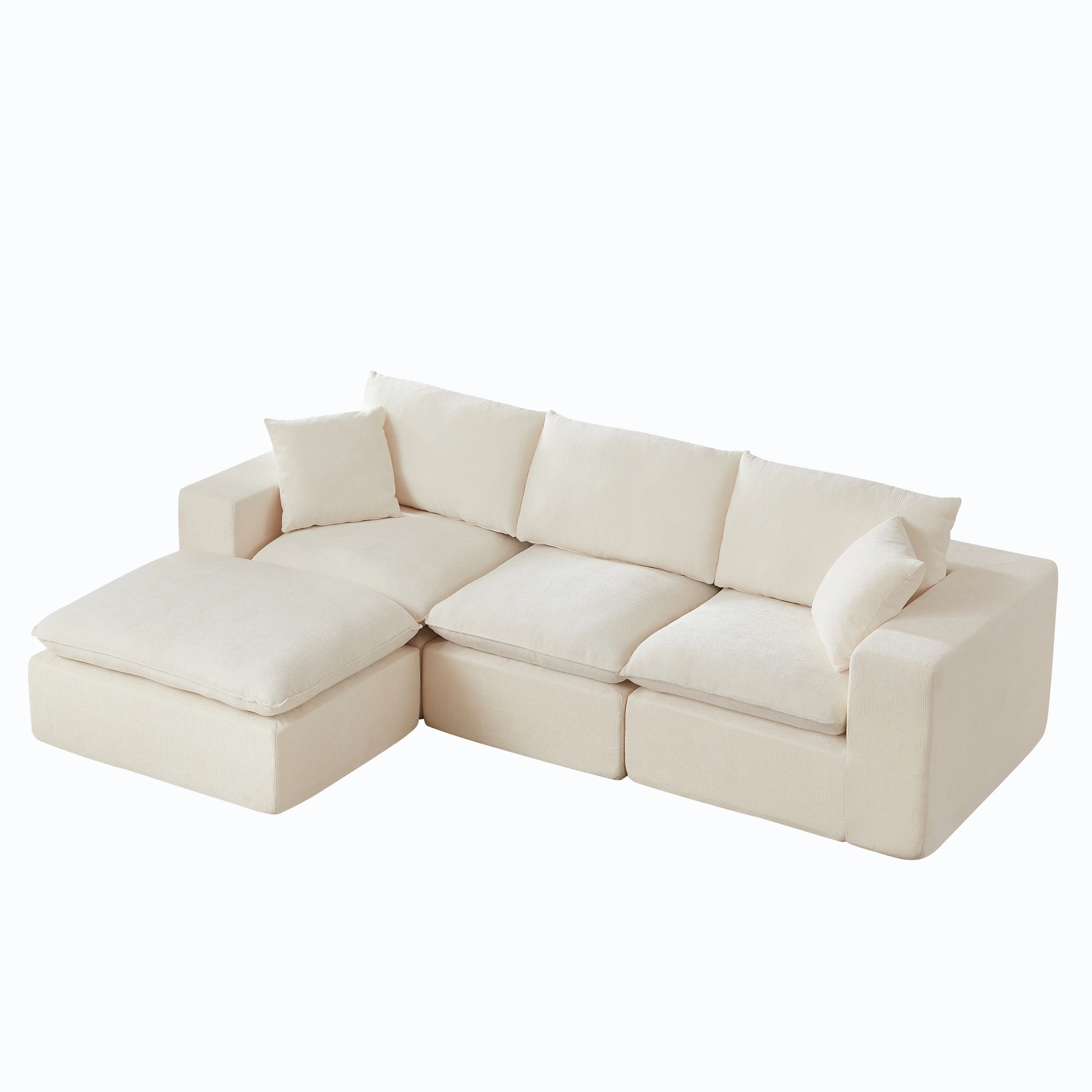 Modern Chenille Cloud Sofa Sectional - Image 4