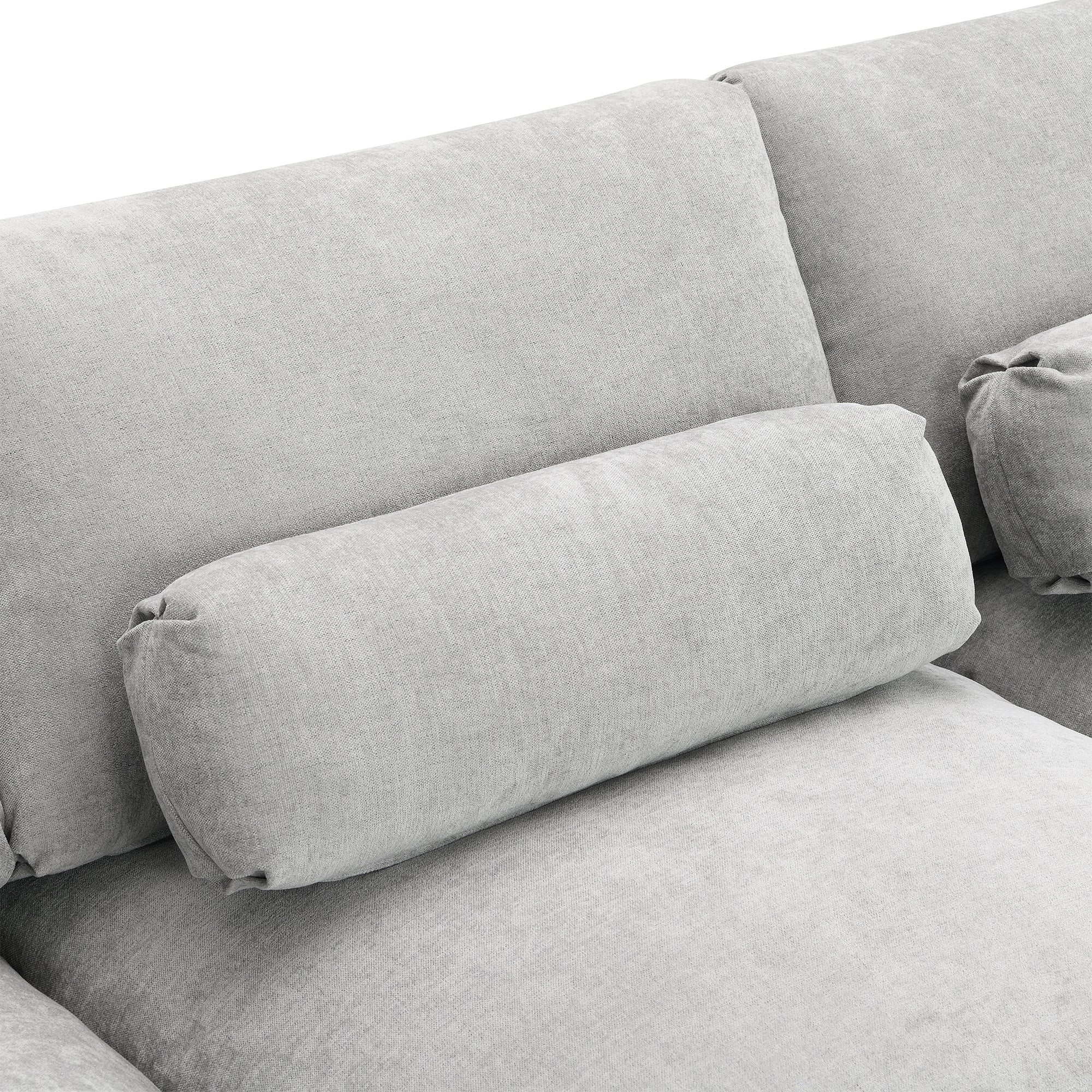 Walker Edison | Modern Cloud Chenille Modular Sectional Sofa with Storage - Image 16