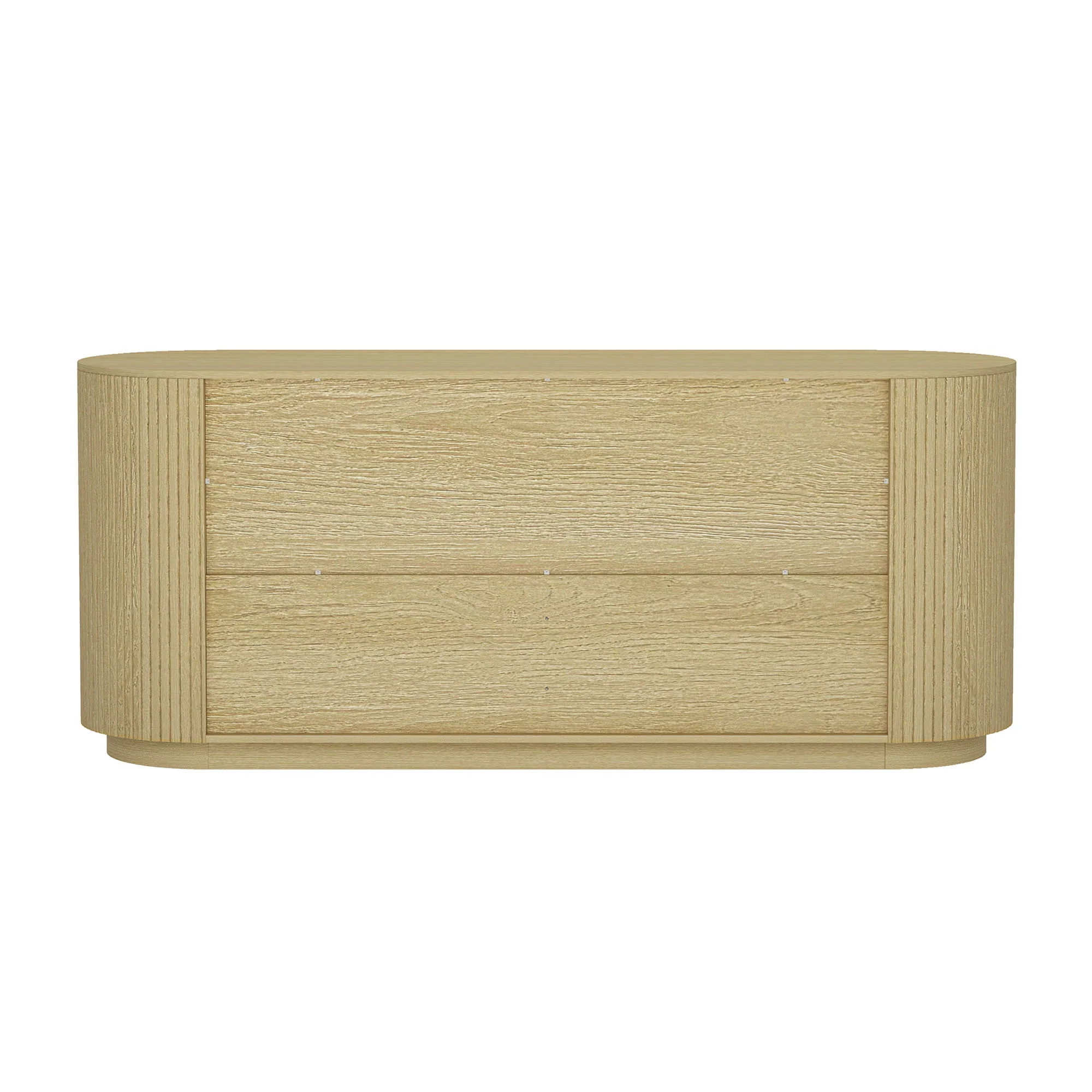 Modern Curve Fluted 71" 6 Drawer Dresser - Image 8