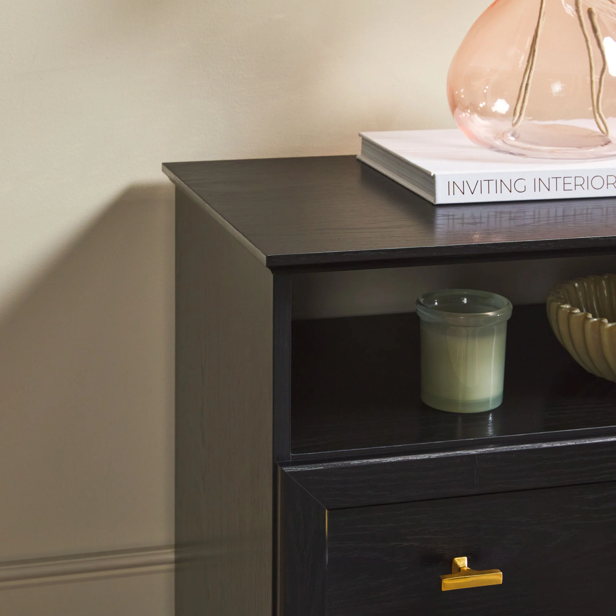 Clyde Modern Farmhouse Easy Assembly 2-Drawer Nightstand Side Table - Image 9