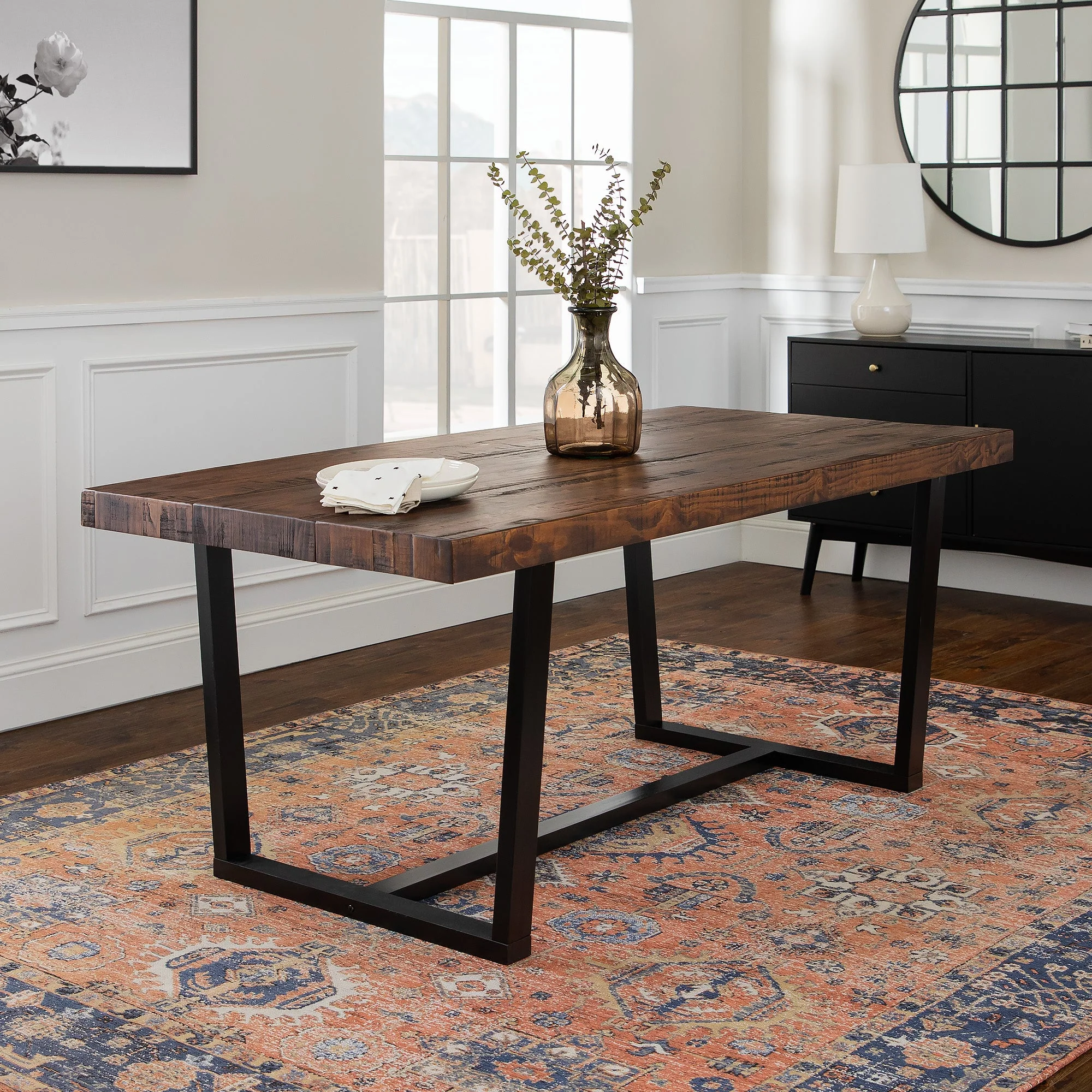 Durango Distressed Wood Dining Table - Image 2