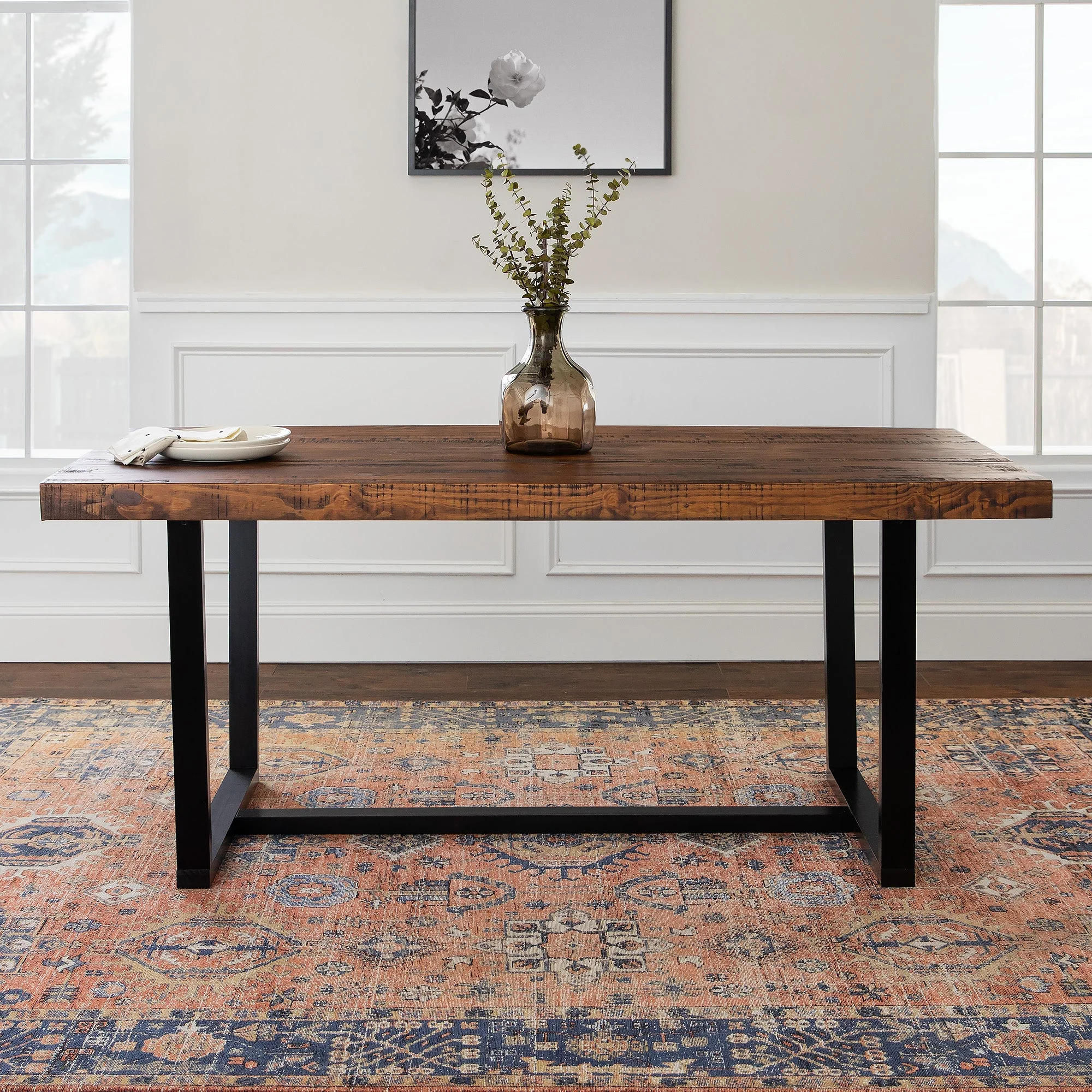 Durango Distressed Wood Dining Table - Image 3