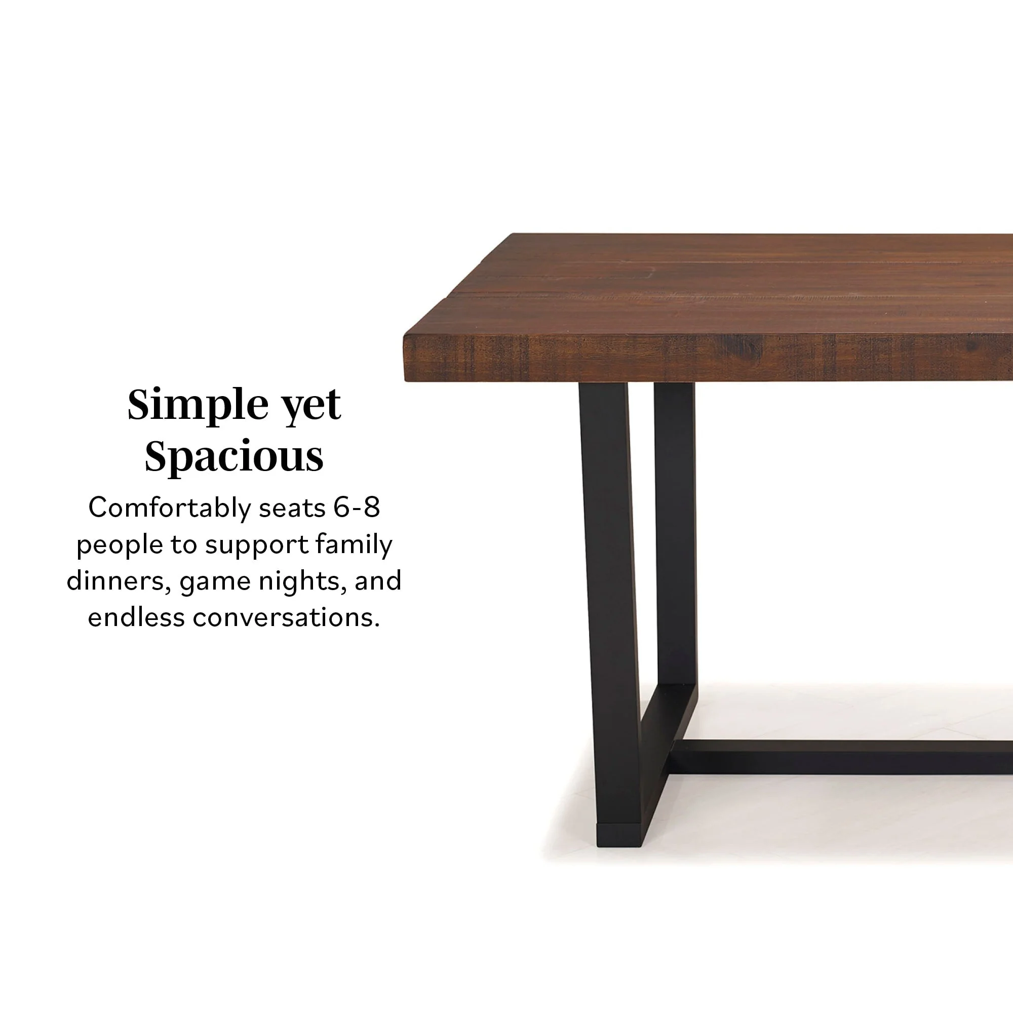 Durango Distressed Wood Dining Table - Image 4