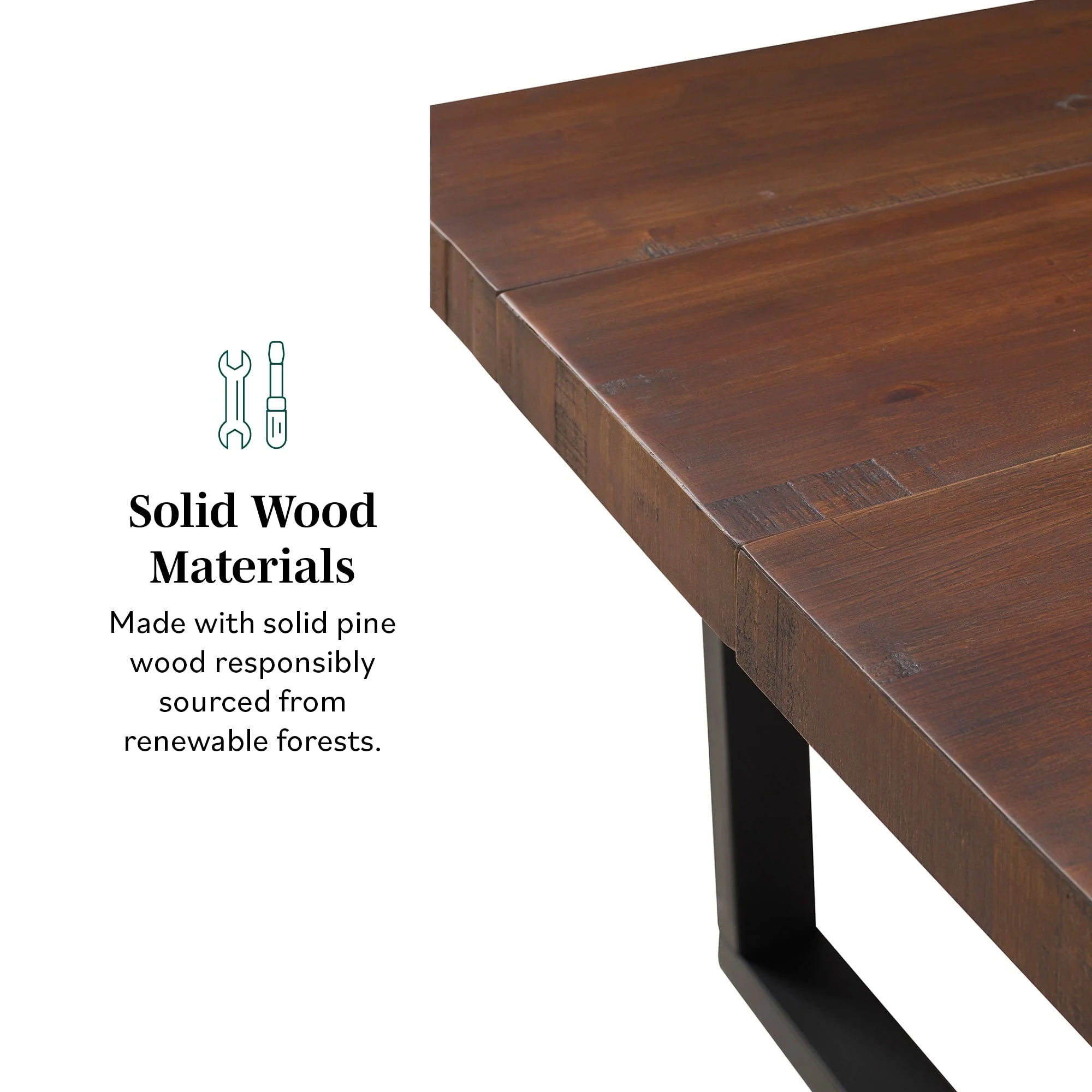 Durango Distressed Wood Dining Table - Image 5
