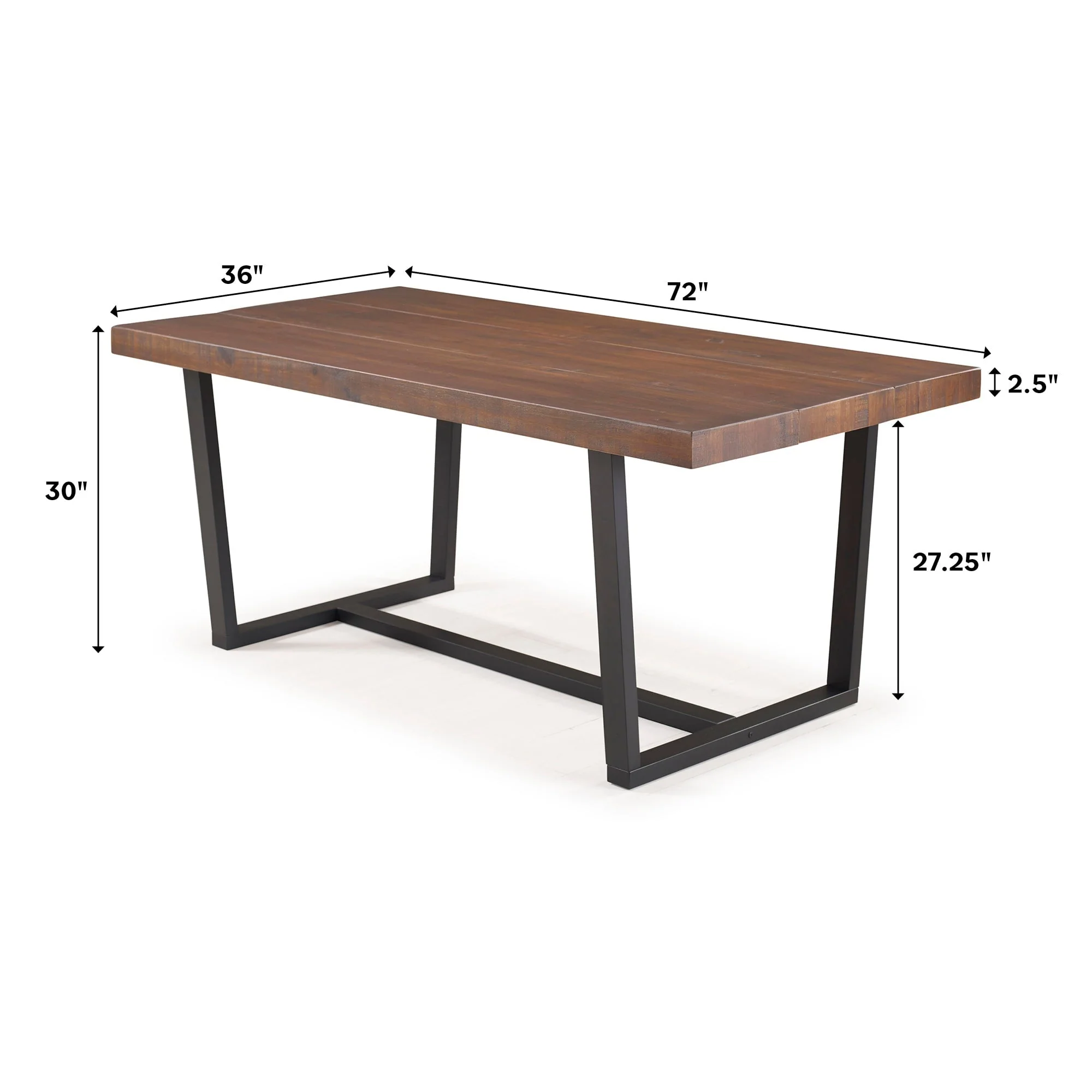Durango Distressed Wood Dining Table - Image 6