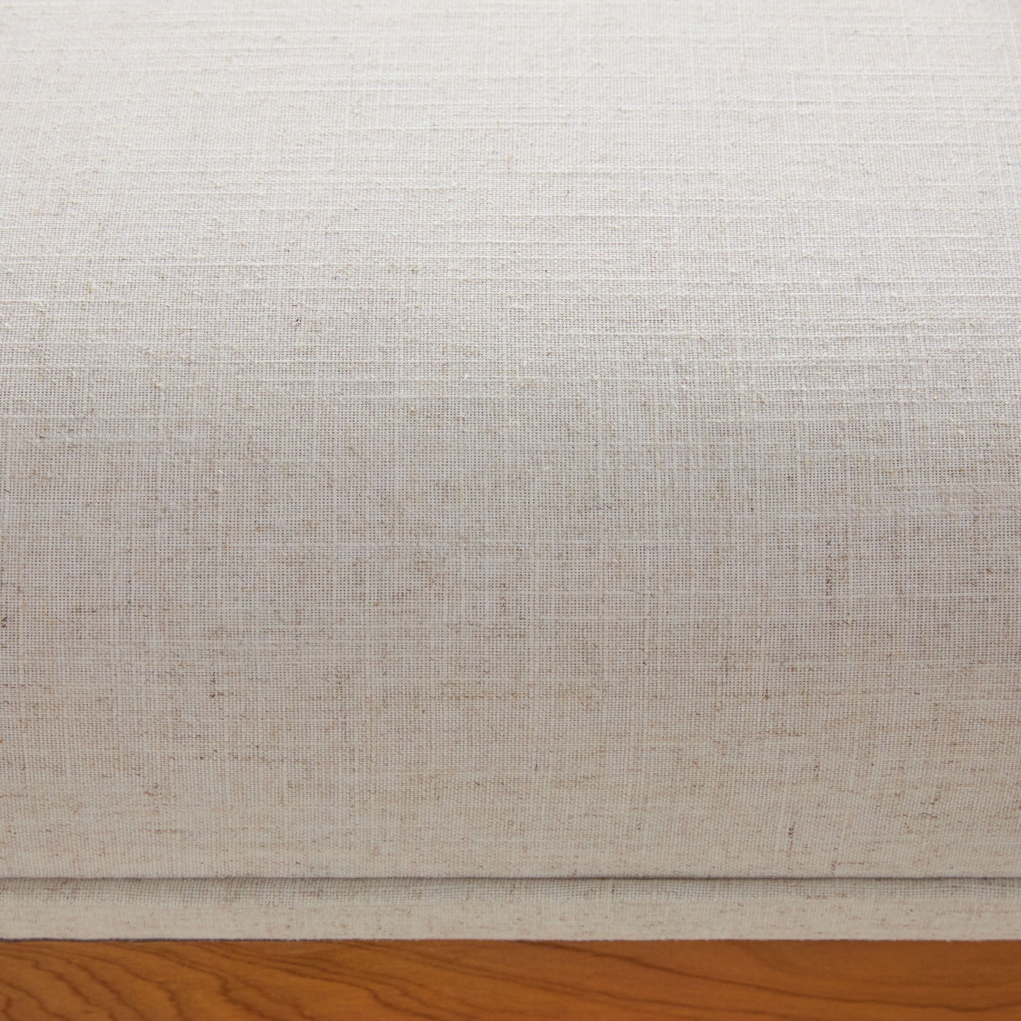 Nash Modern Farmhouse Easy Assembly Linen Large Ottoman - Image 10