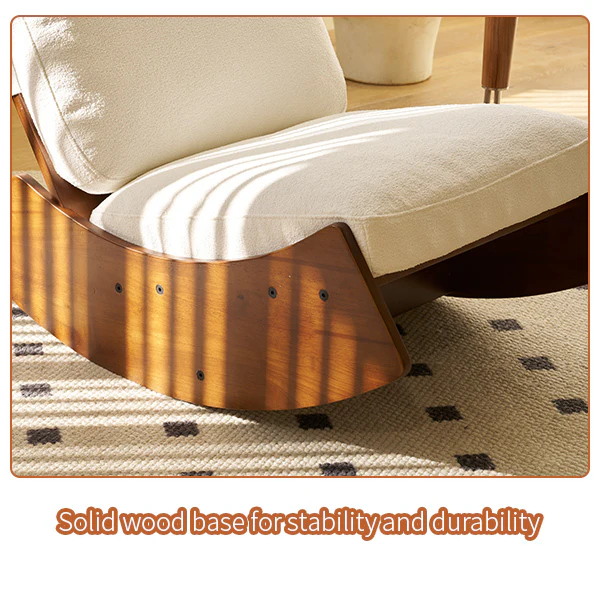 Walker Edison | Modern Glider Rocking Solid Wood Chair - Image 2
