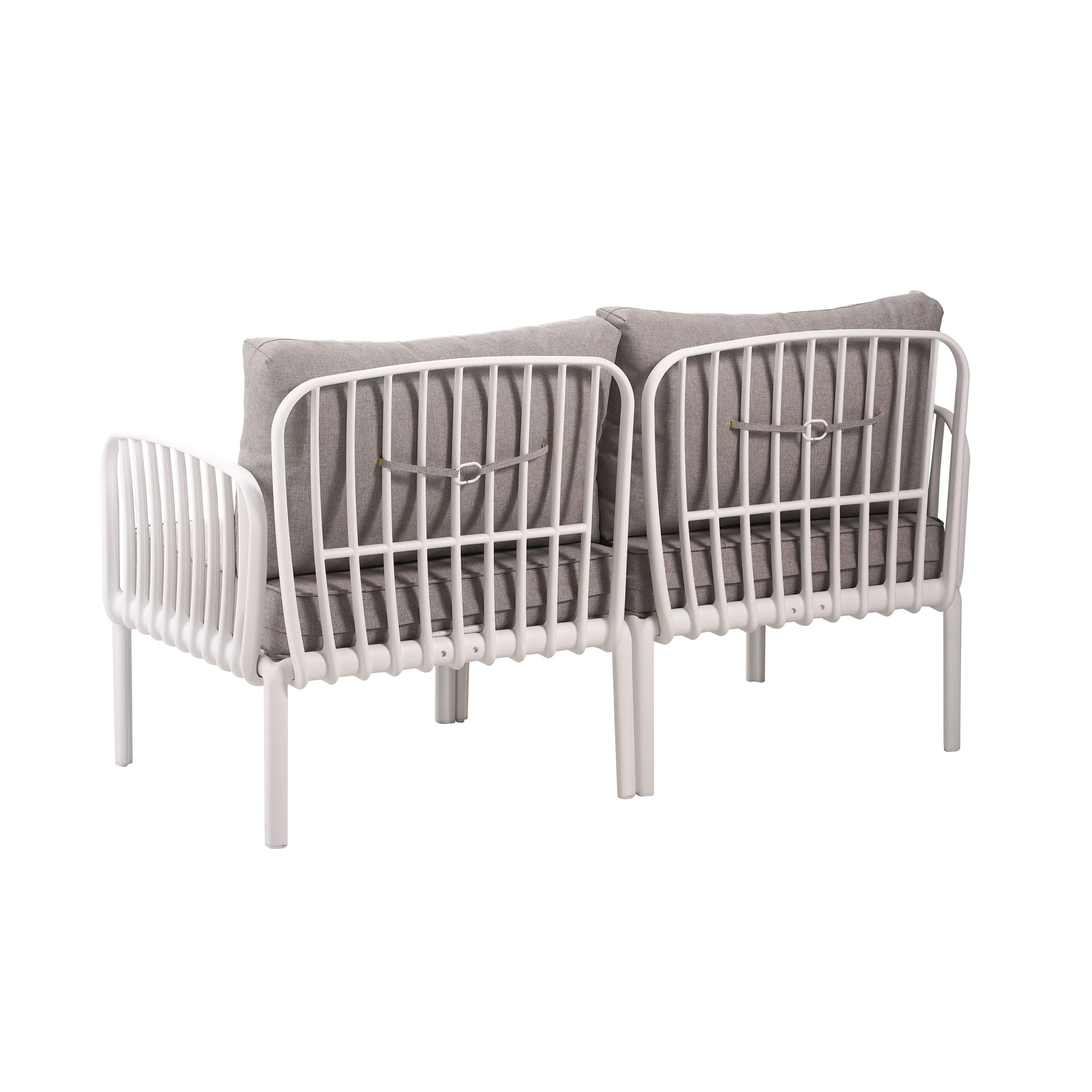 Modern Outdoor 5 Piece Patio Conversation Set with Coffee Table & Waterproof Cushions - Image 11