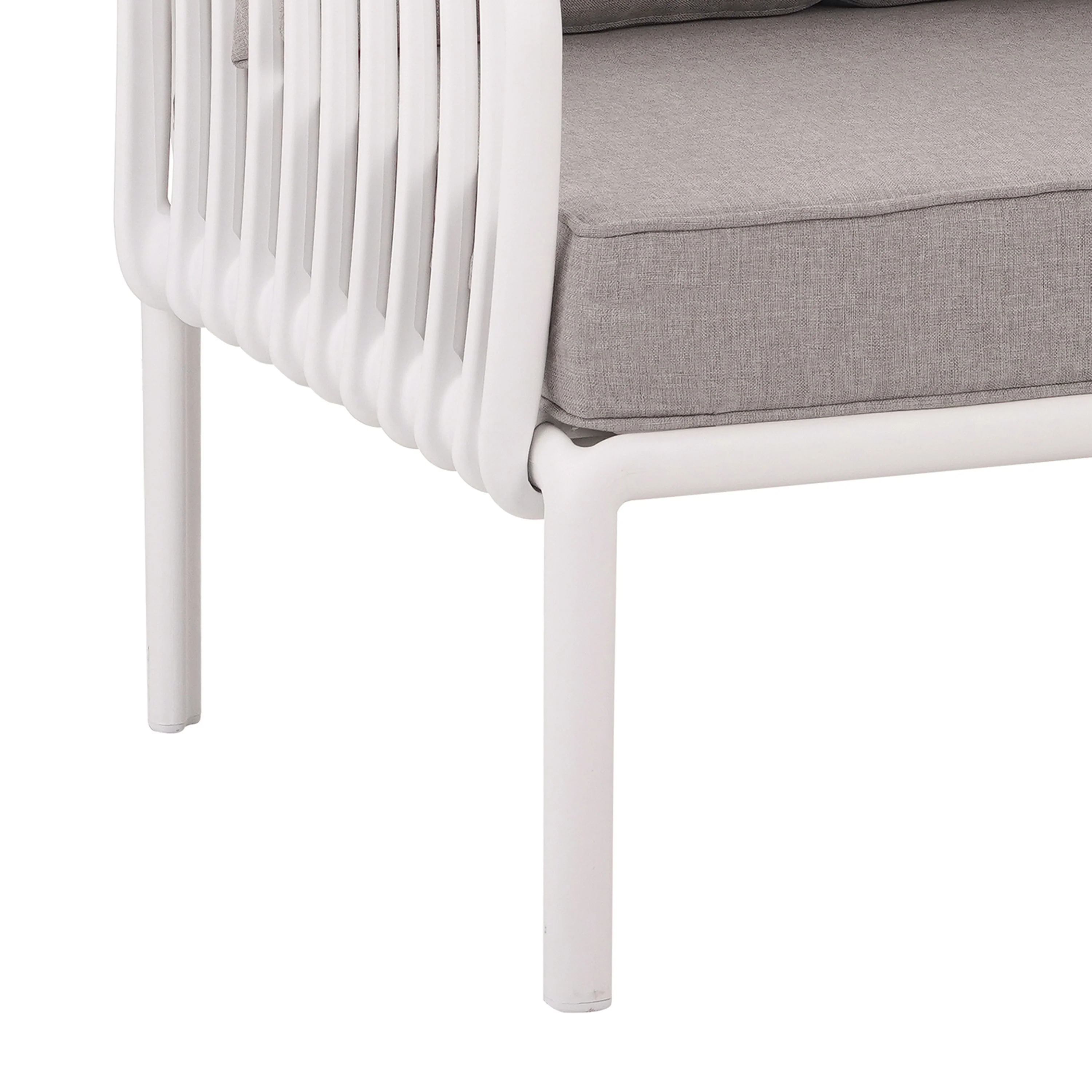 Modern Outdoor 5 Piece Patio Conversation Set with Coffee Table & Waterproof Cushions - Image 14