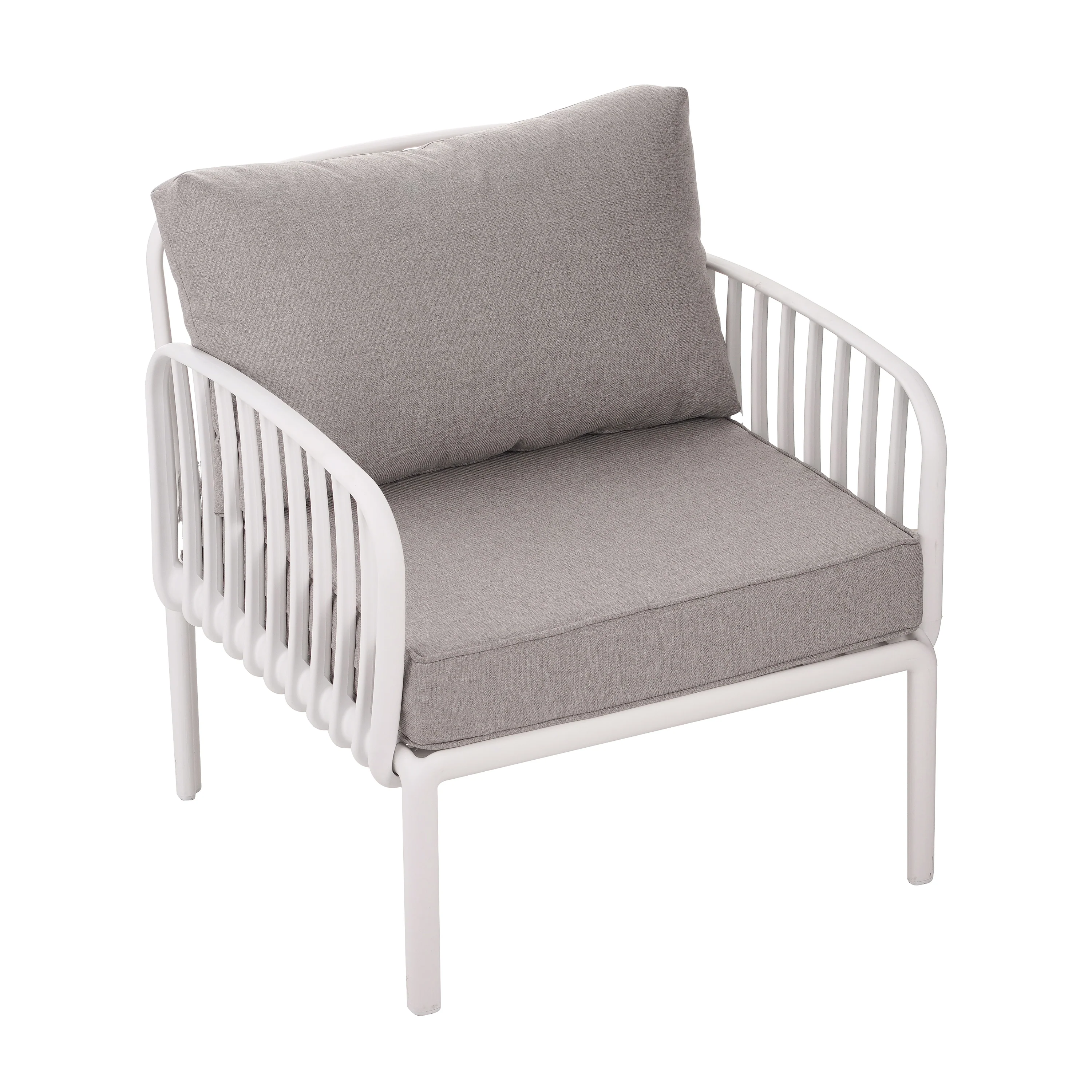 Modern Outdoor 5 Piece Patio Conversation Set with Coffee Table & Waterproof Cushions - Image 7