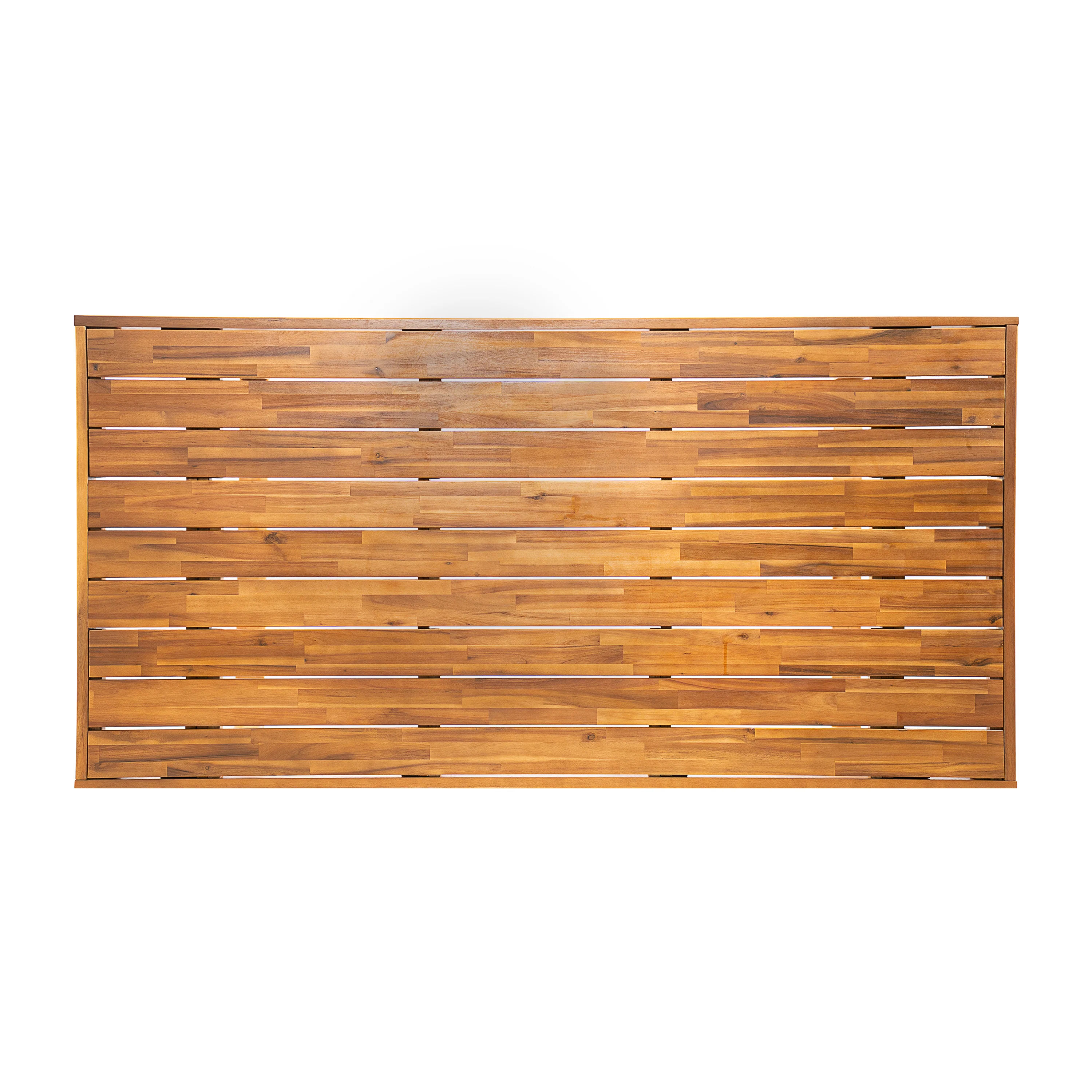 Modern Outdoor 7 Piece Acacia Wood Teak Dining Set with Cushions - Image 7