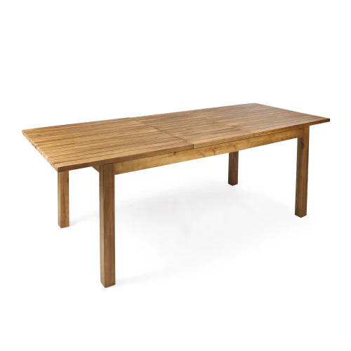 Modern Outdoor Dining Wood Teak Set, Seats 6 with Table - Image 8