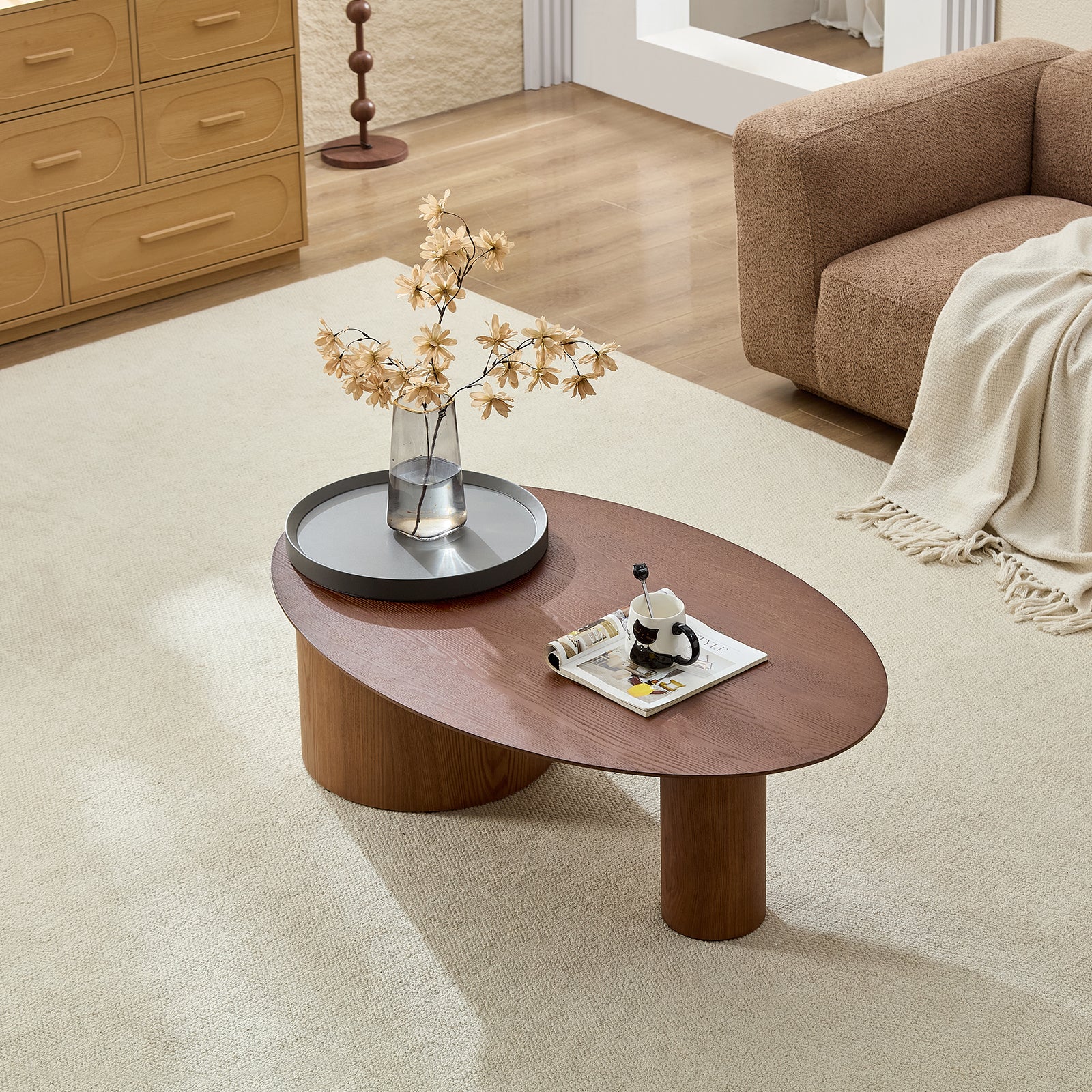 Modern Oval Luxury Coffee Table - Image 2