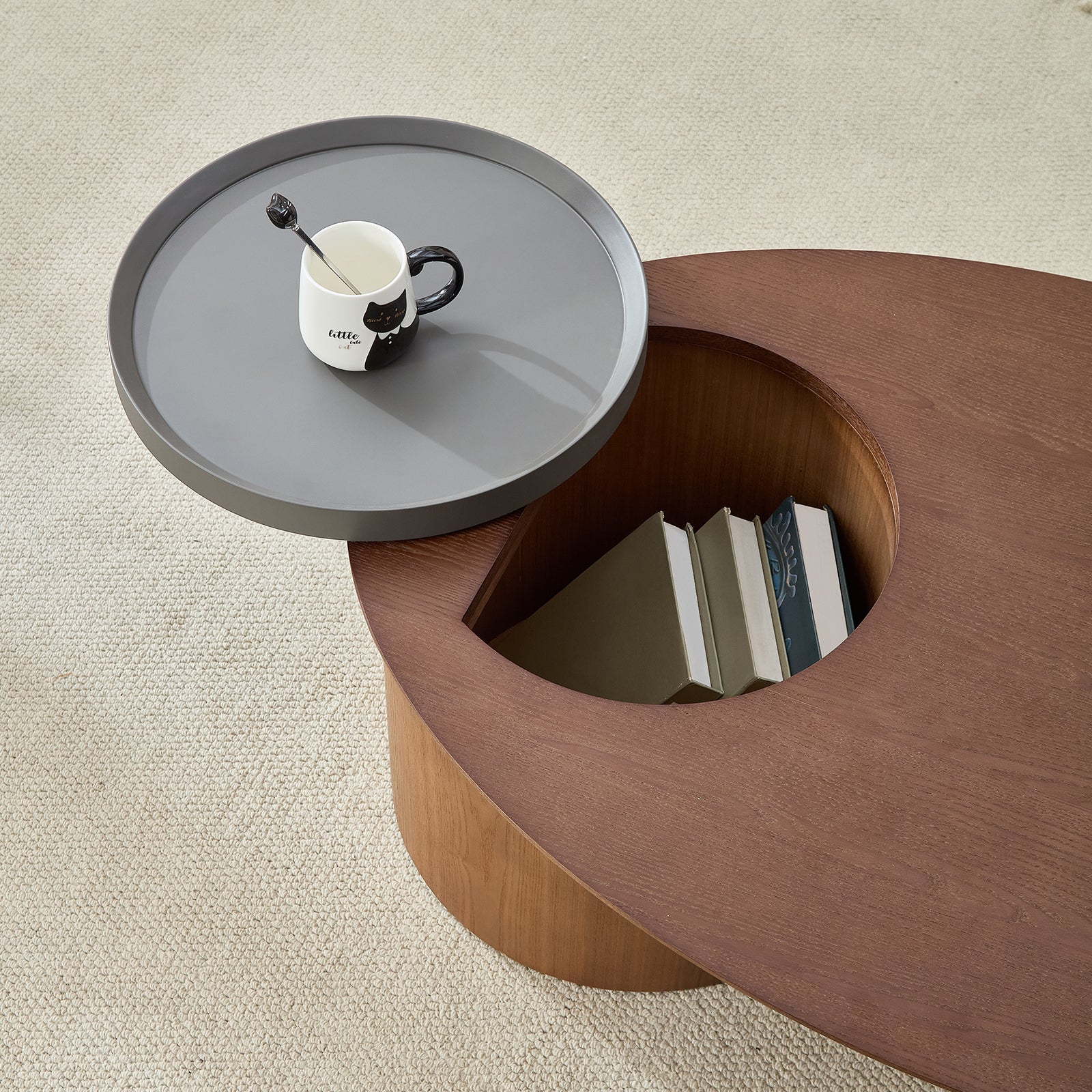 Modern Oval Luxury Coffee Table - Image 3