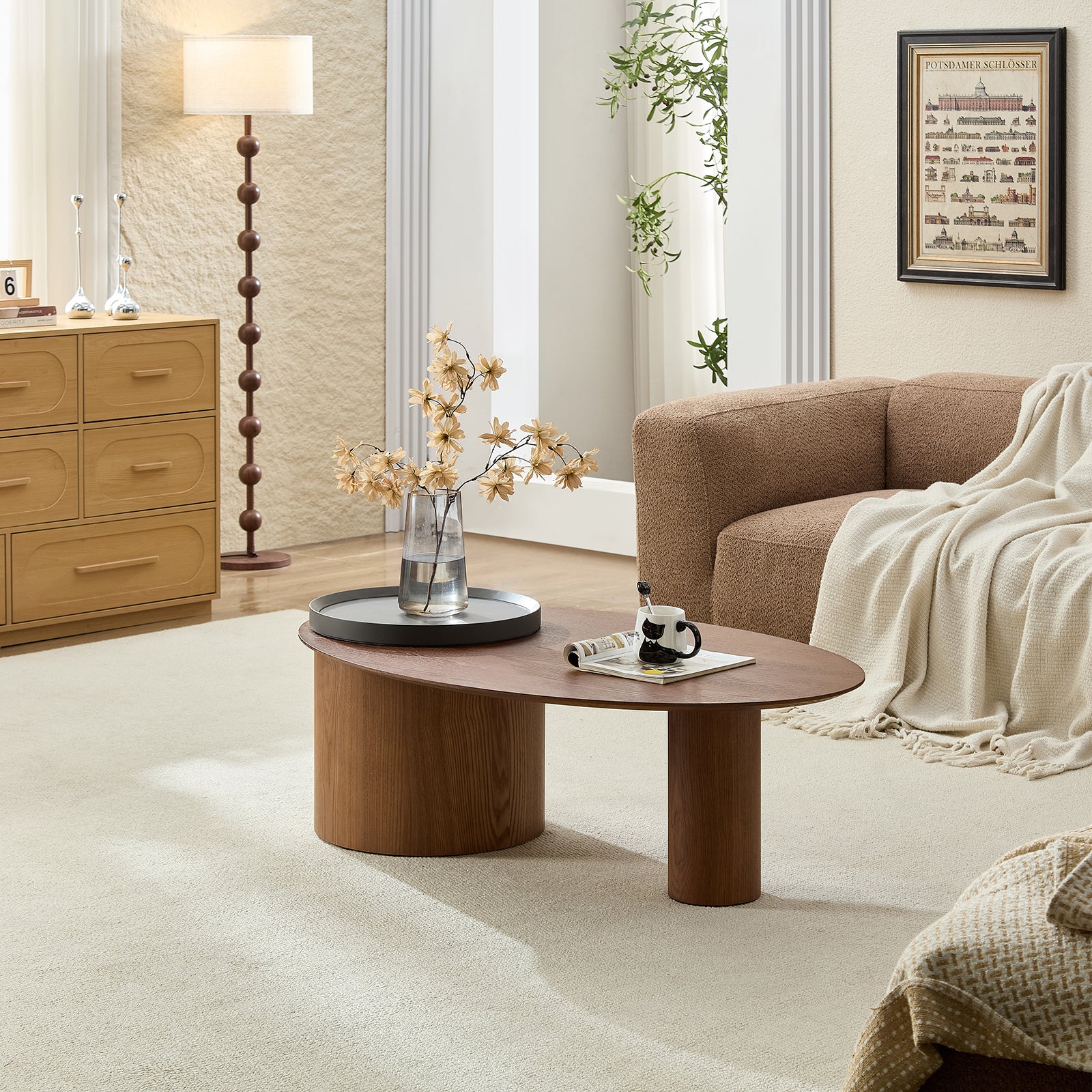 Modern Oval Luxury Coffee Table - Image 5