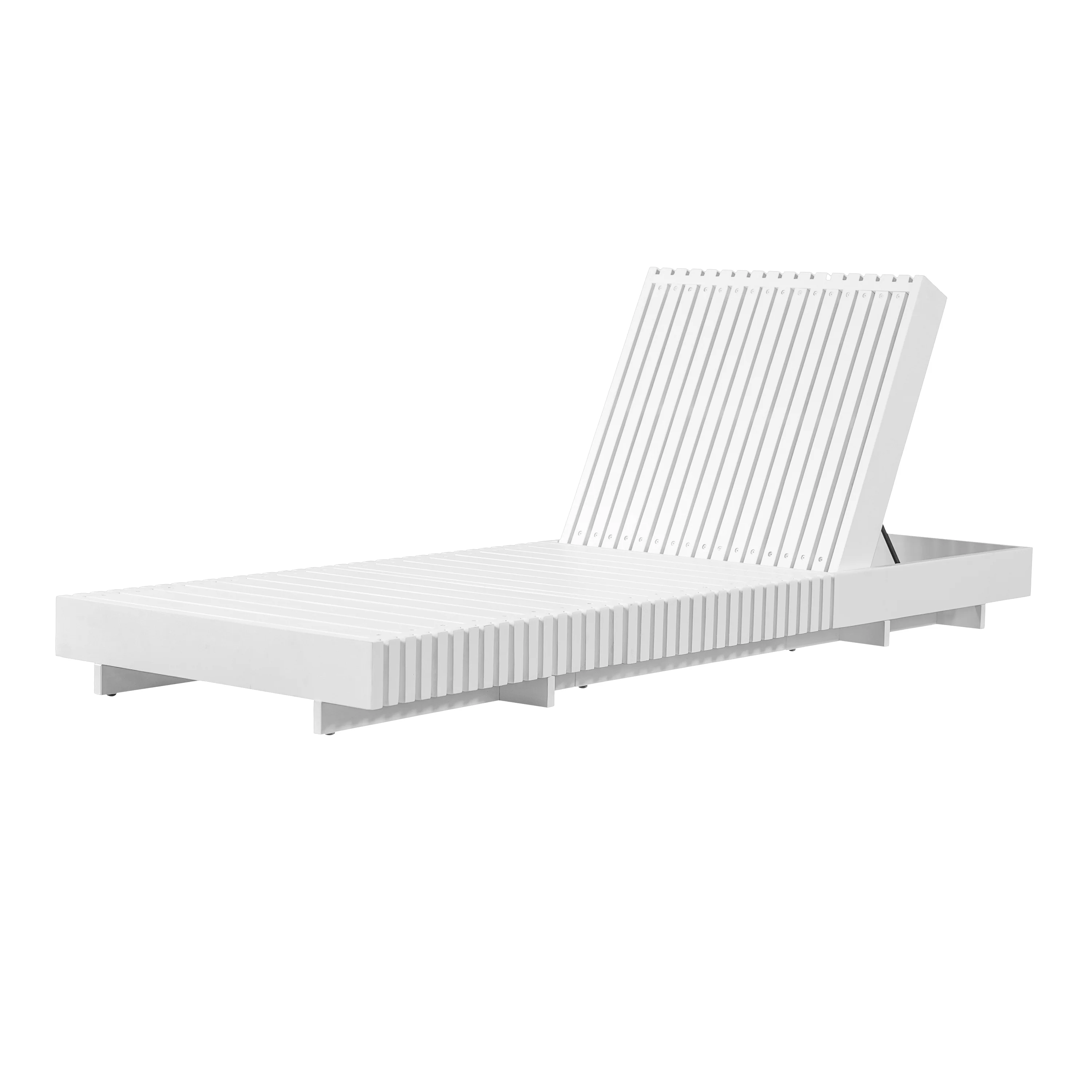 Modern Patio Sun Lounger Chaise with Water-Repellent Cushion - Image 13