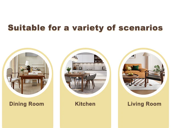 Modern Reeded 4 Piece Dining Set with Storage - Image 18