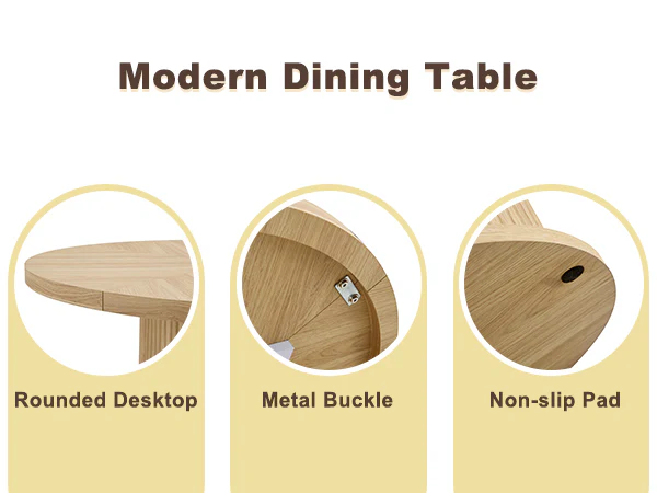 Modern Reeded 4 Piece Dining Set with Storage - Image 21