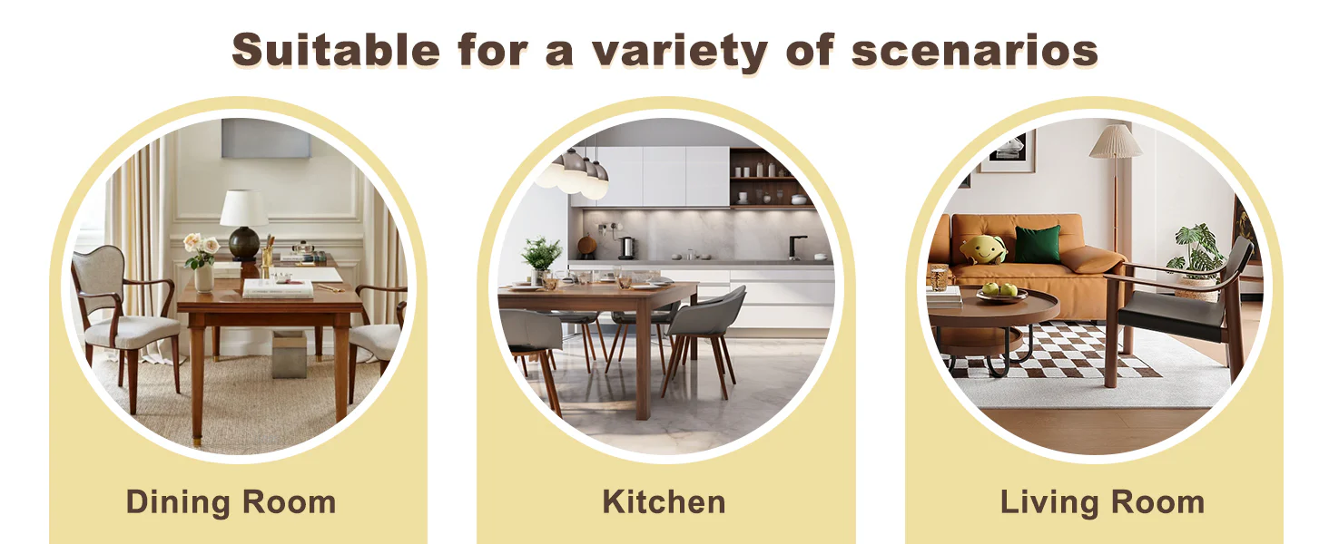 Modern Reeded 4 Piece Dining Set with Storage - Image 29