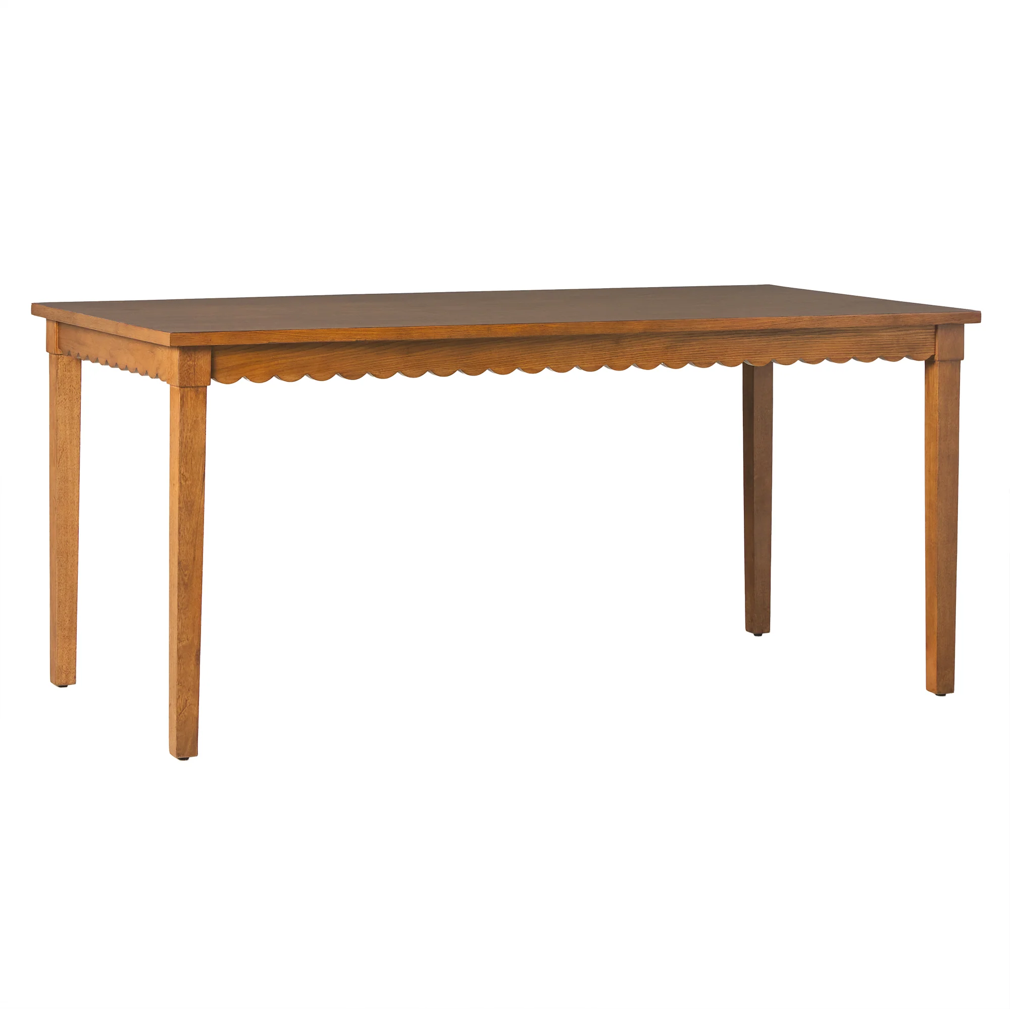 Paisley Modern Scalloped Easy Assembly 70" Rectangular Dining Table - Image 11