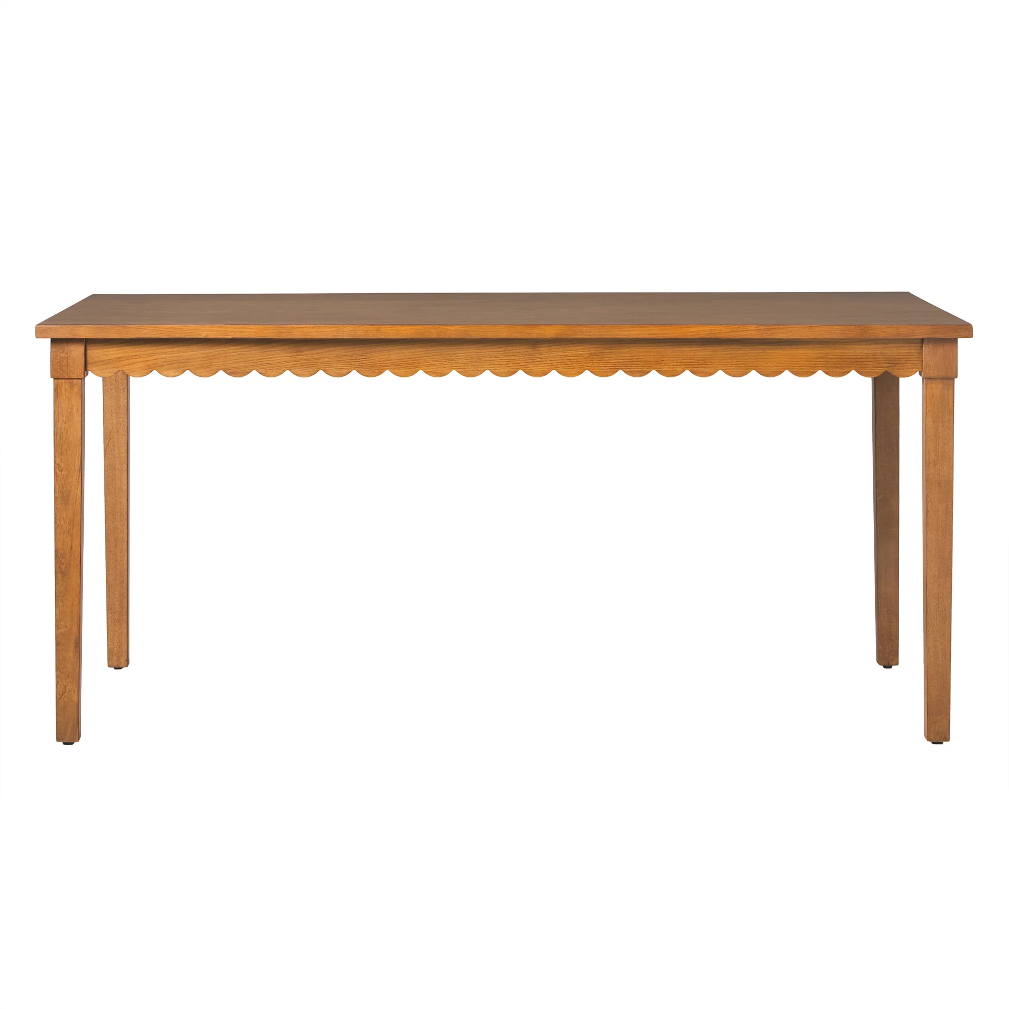 Paisley Modern Scalloped Easy Assembly 70" Rectangular Dining Table - Image 12
