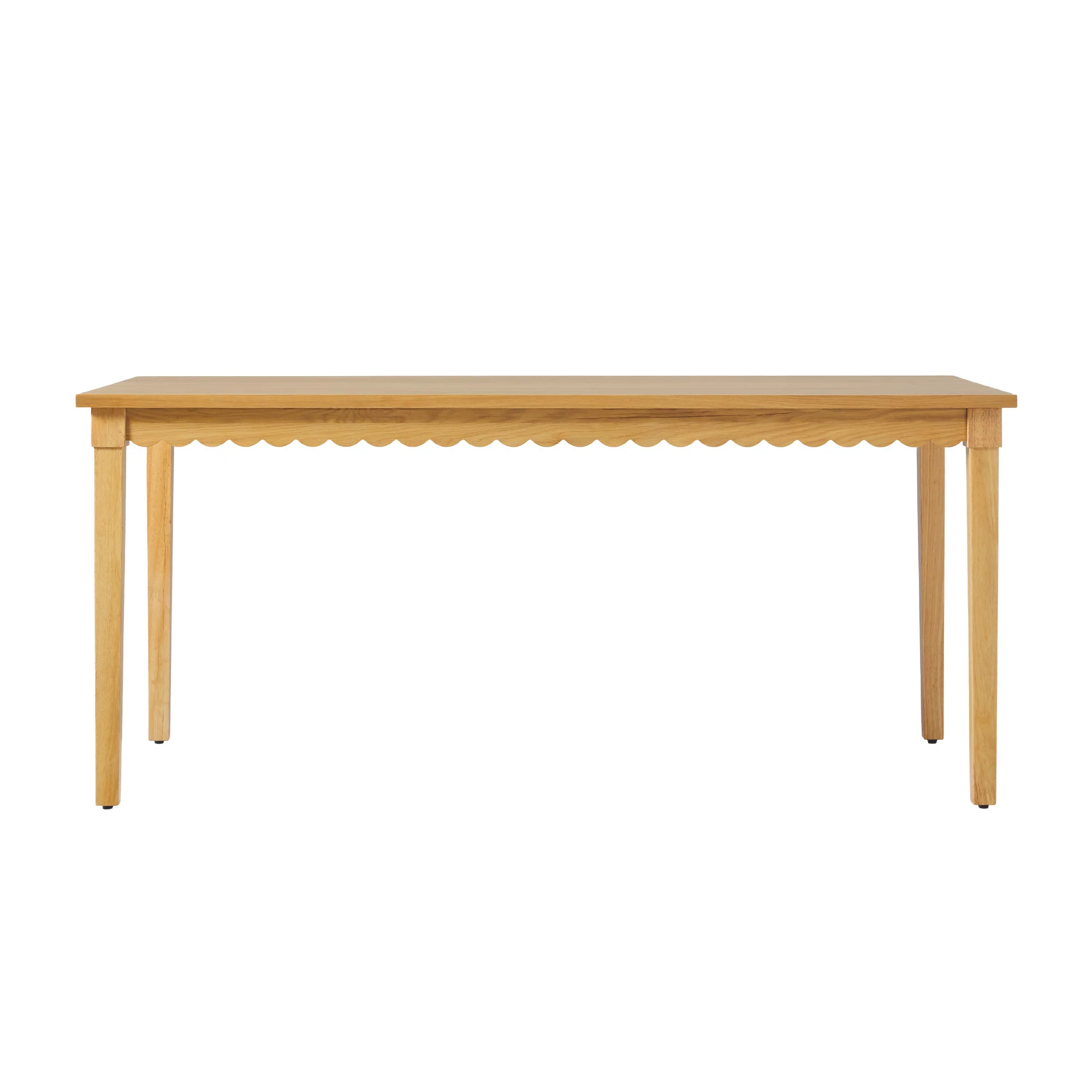 Paisley Modern Scalloped Easy Assembly 70" Rectangular Dining Table - Image 23