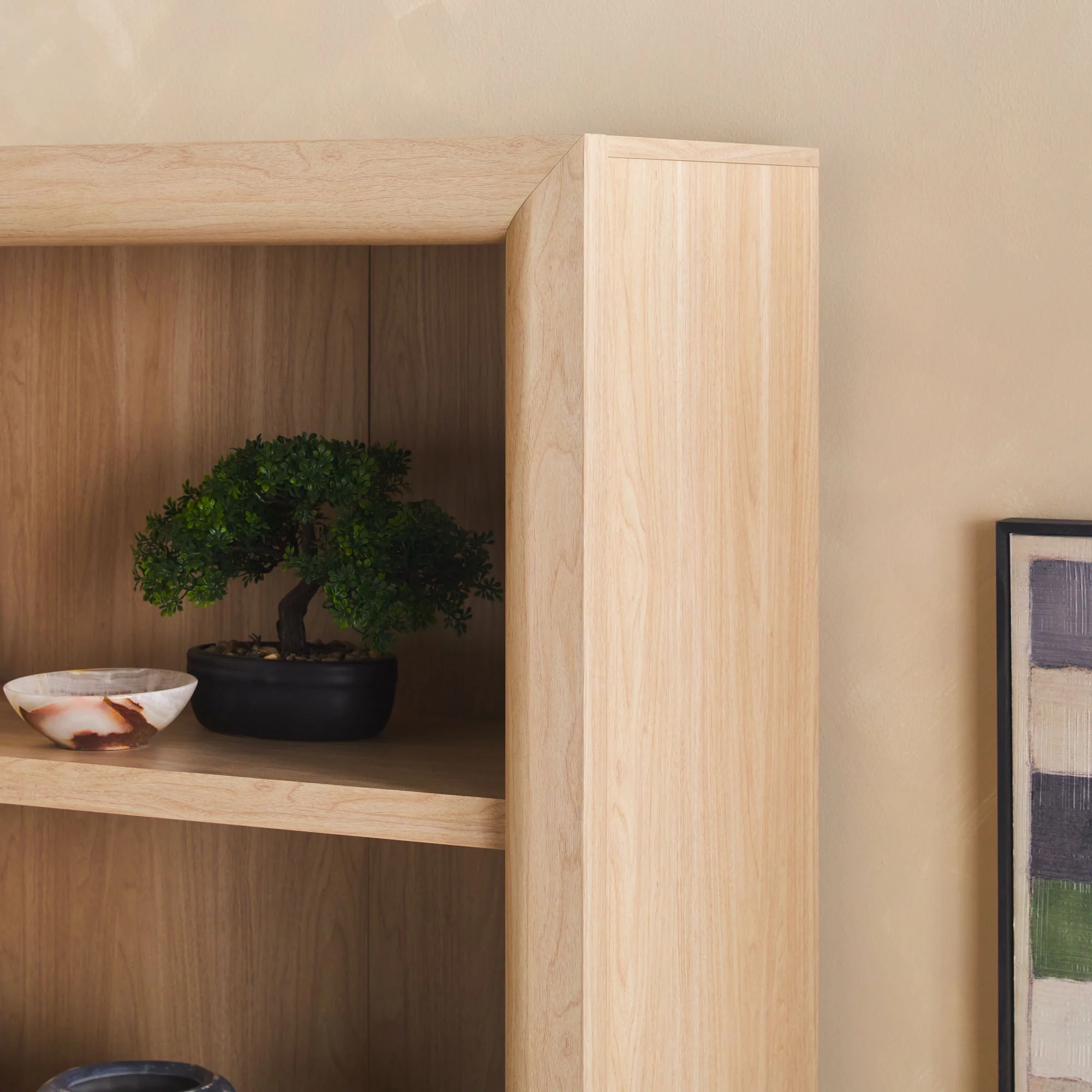 Amira Modern Wood Open Bookshelf - Image 10