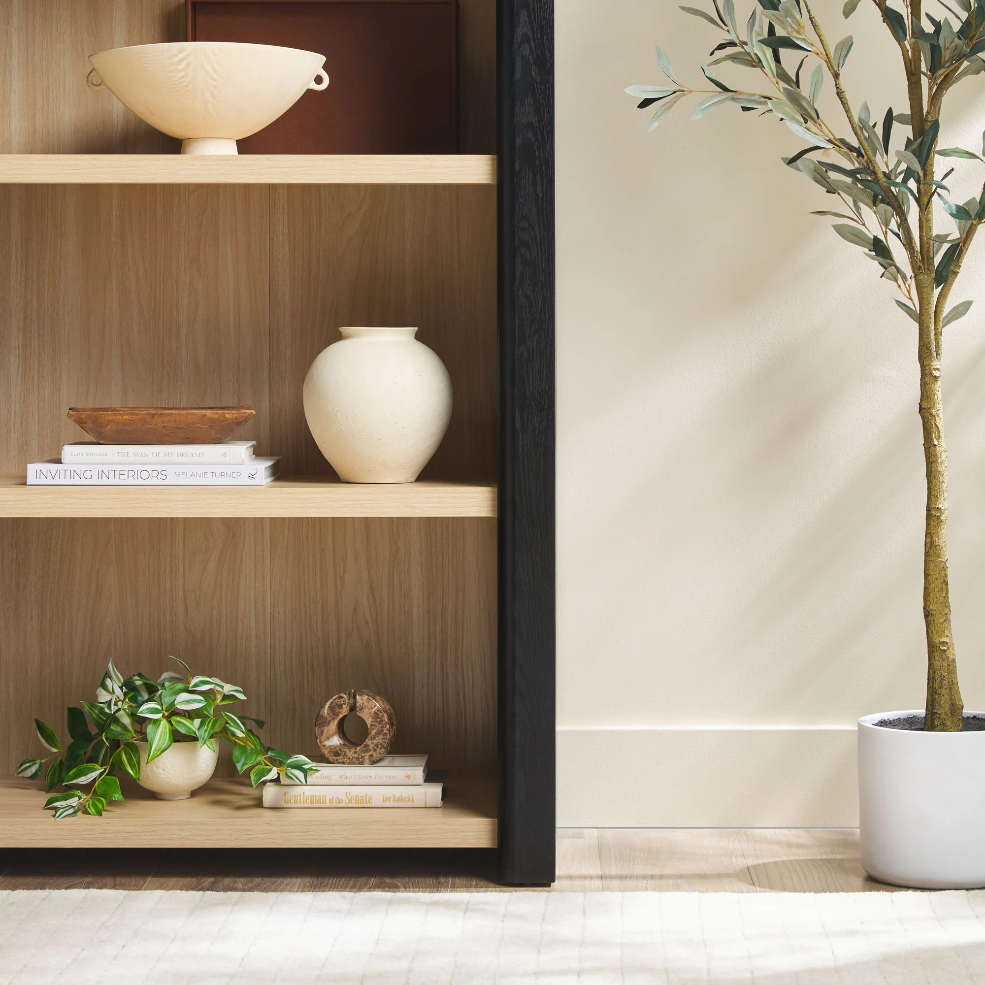 Amira Modern Wood Open Bookshelf - Image 13