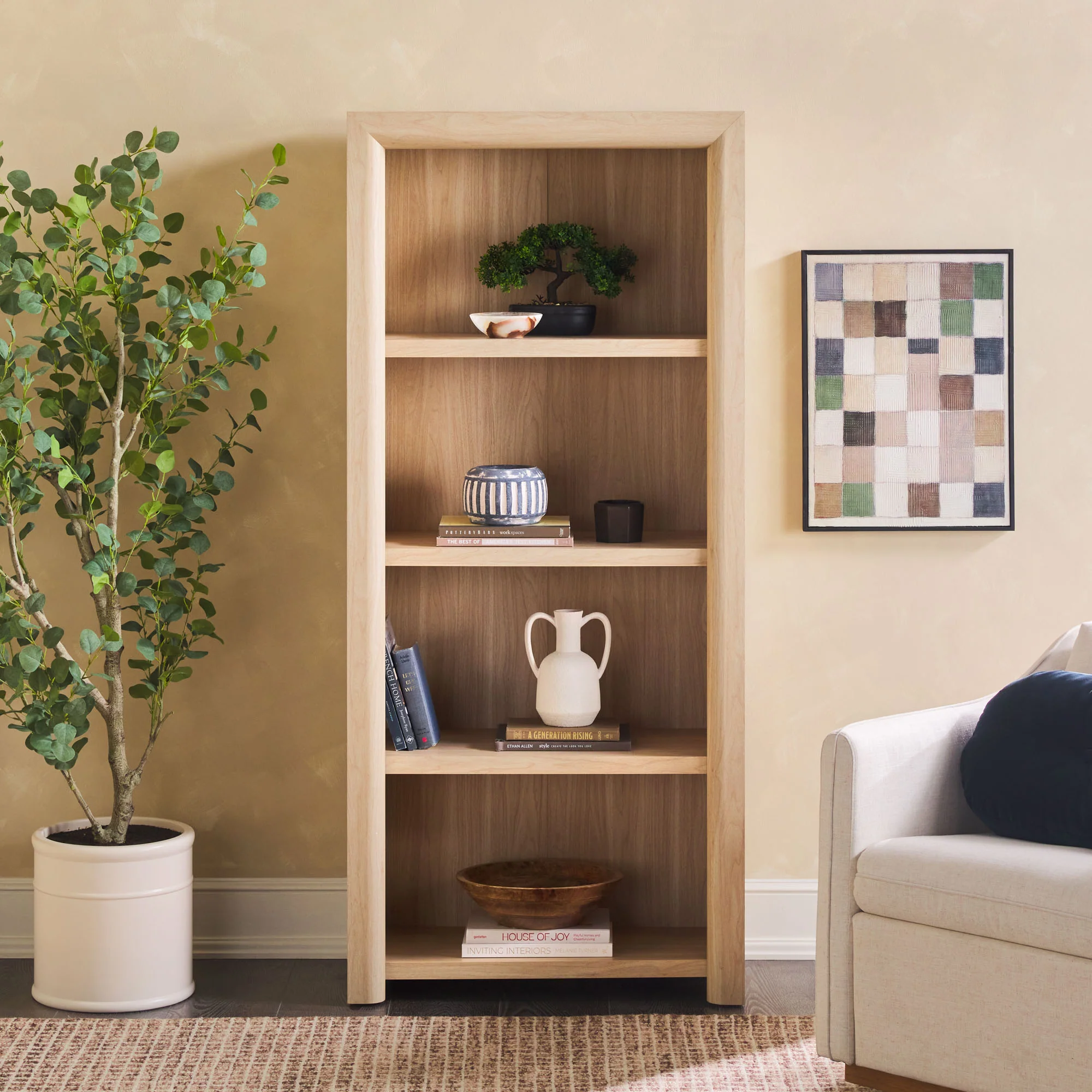 Amira Modern Wood Open Bookshelf - Image 4
