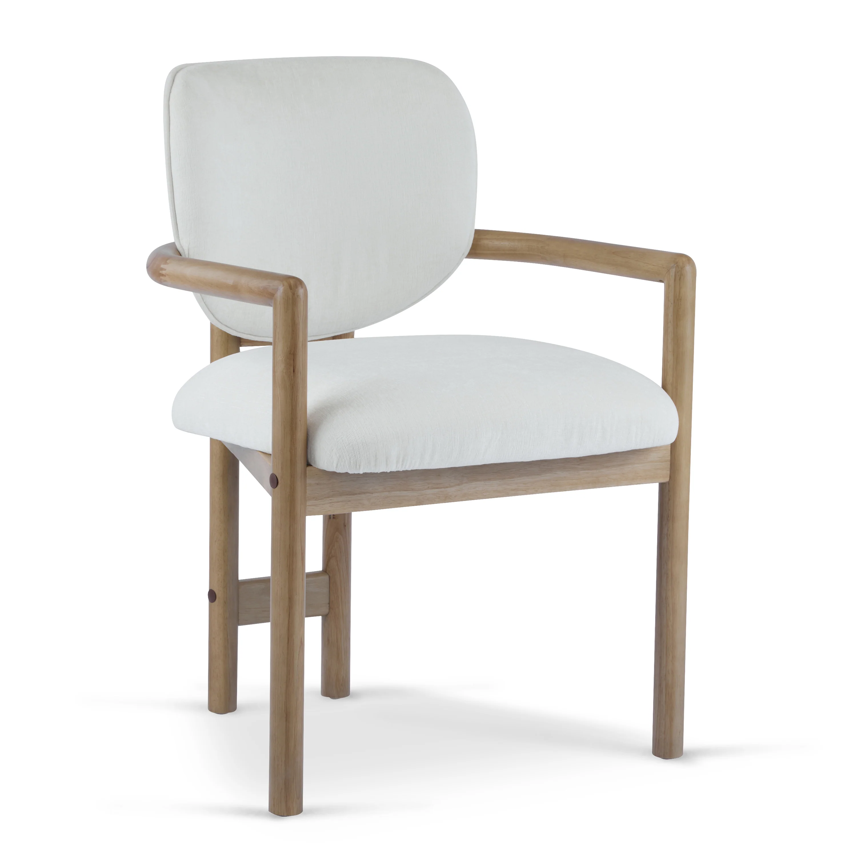 Walker Edison | Modern Wood Upholstered Dining Chairs Set of 2 - Image 7