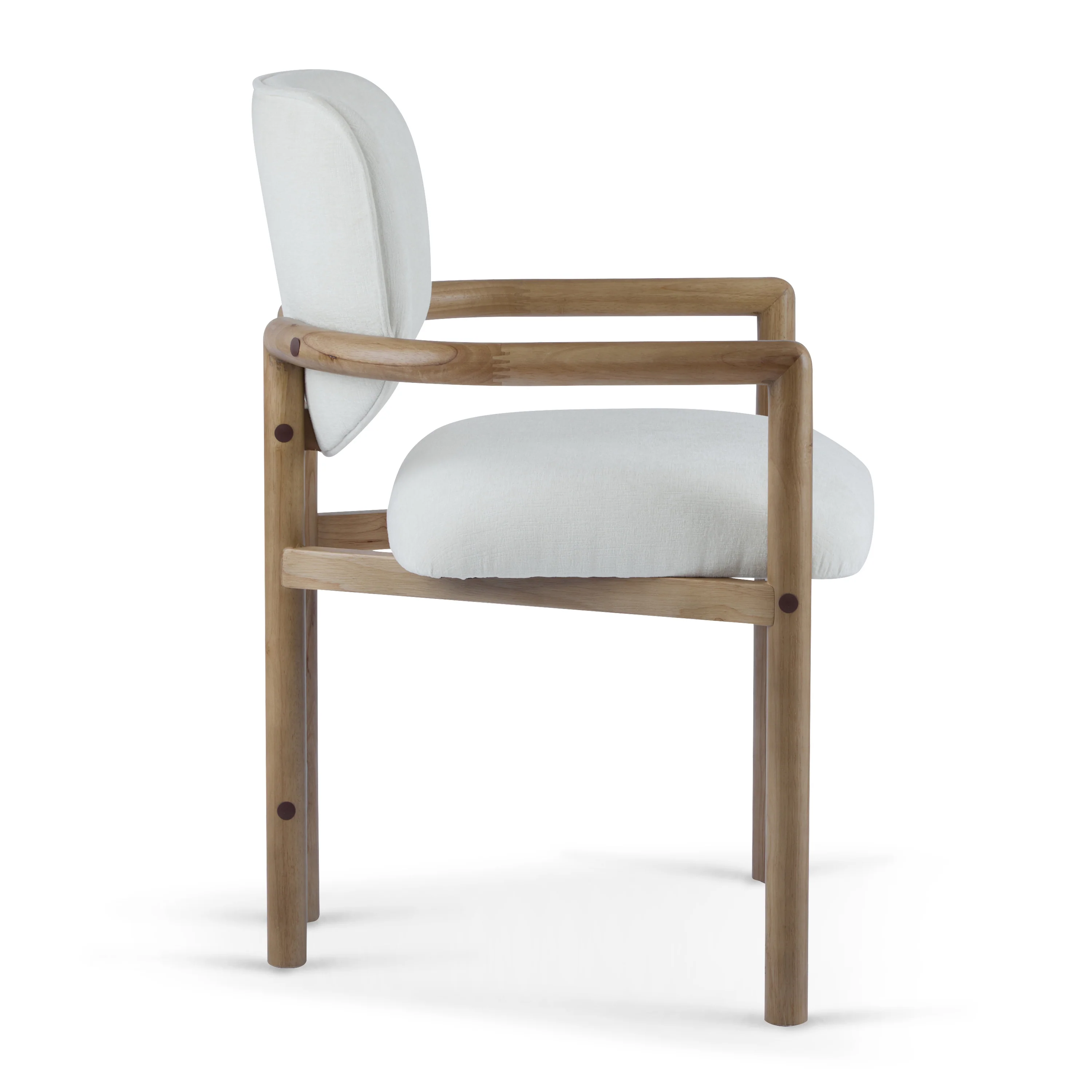 Walker Edison | Modern Wood Upholstered Dining Chairs Set of 2 - Image 9
