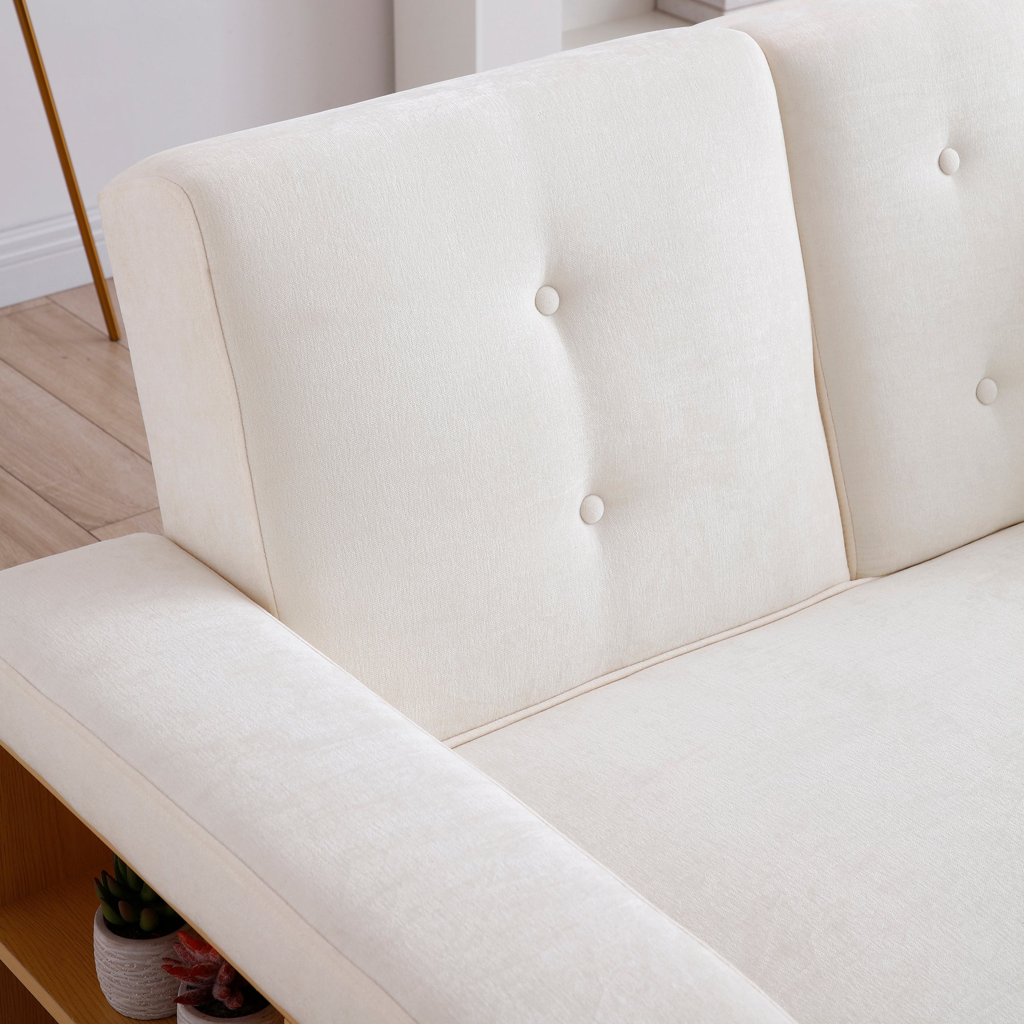 Multifunctional Convertible Sleeper Bed Sofa with Storage Ottoman - Image 6