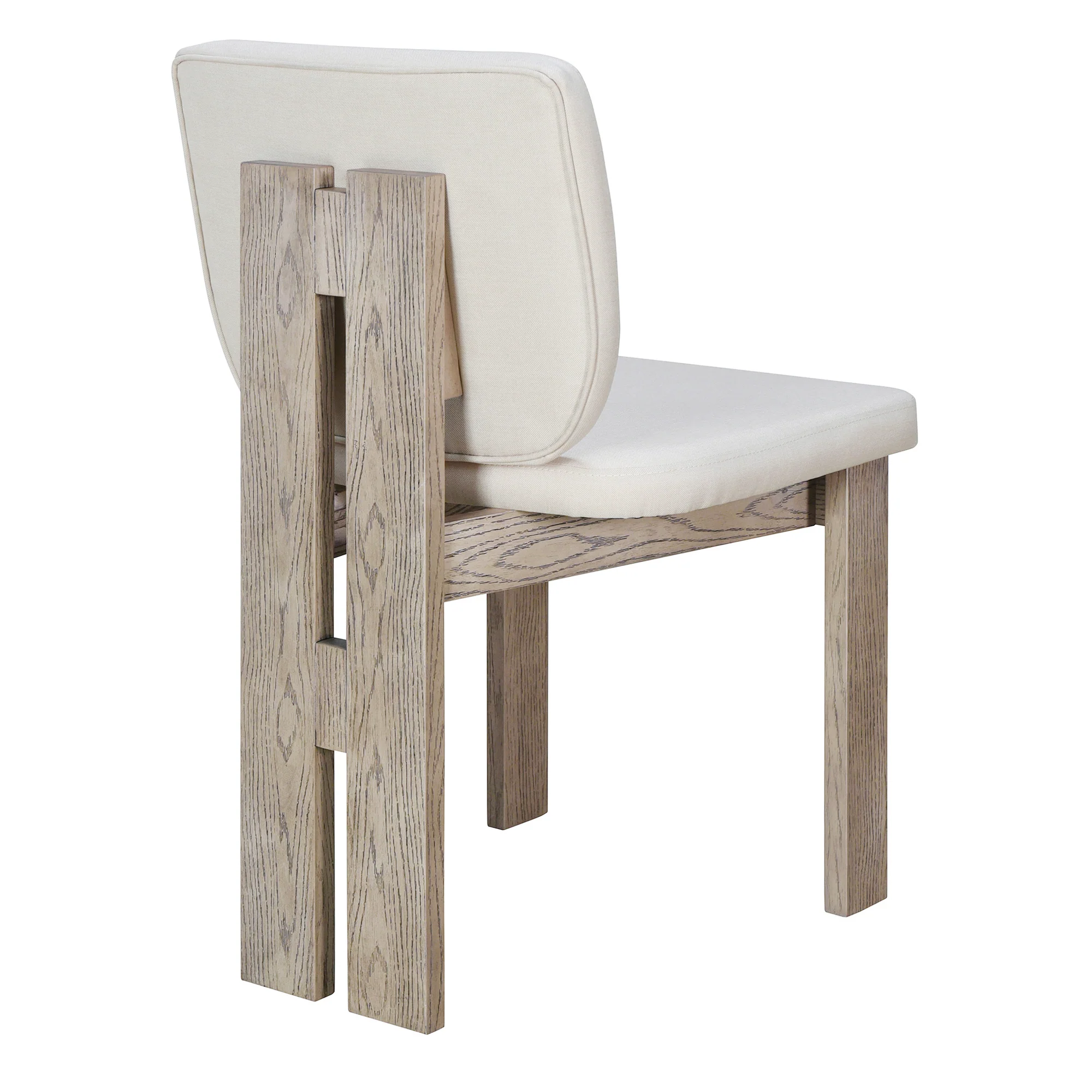 Walker Edison | Natural Wood Wash 7-Piece Retro Dining Set with 6 Upholstered Chairs - Image 17