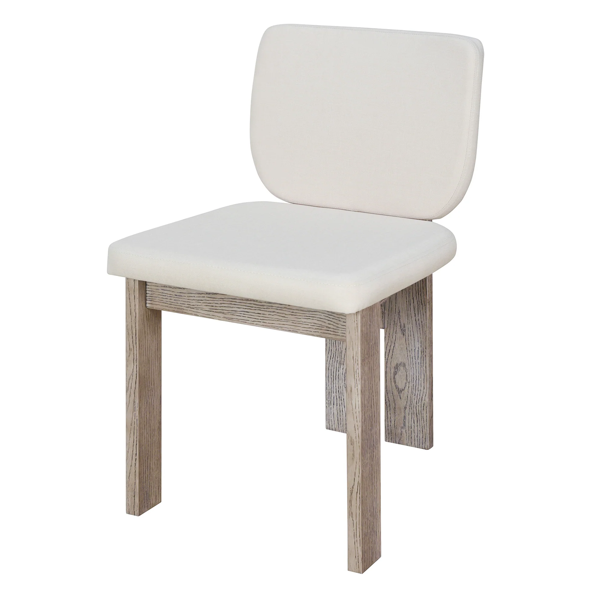 Walker Edison | Natural Wood Wash 7-Piece Retro Dining Set with 6 Upholstered Chairs - Image 23