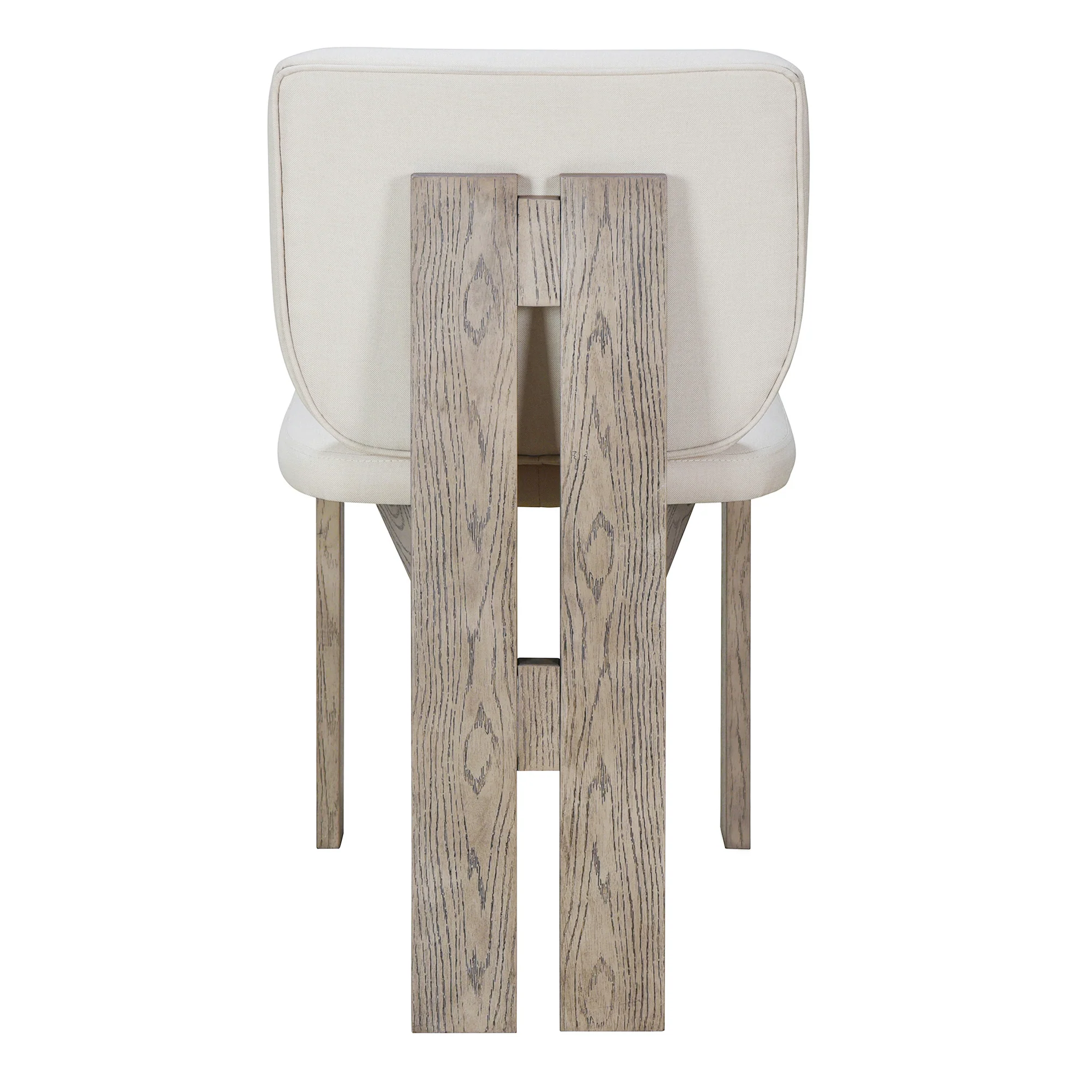Walker Edison | Natural Wood Wash 7-Piece Retro Dining Set with 6 Upholstered Chairs - Image 25