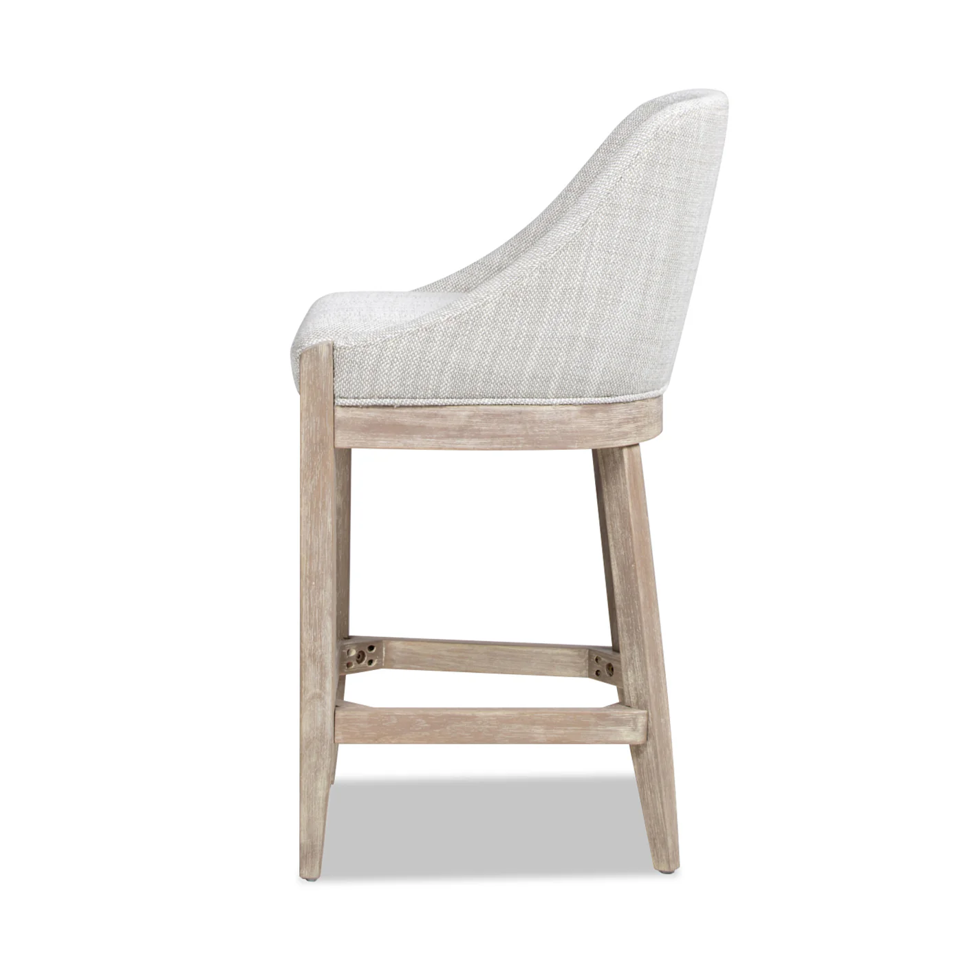 Newport 26.5' Coastal Curved Back Upholstered Counter Stool - Image 5