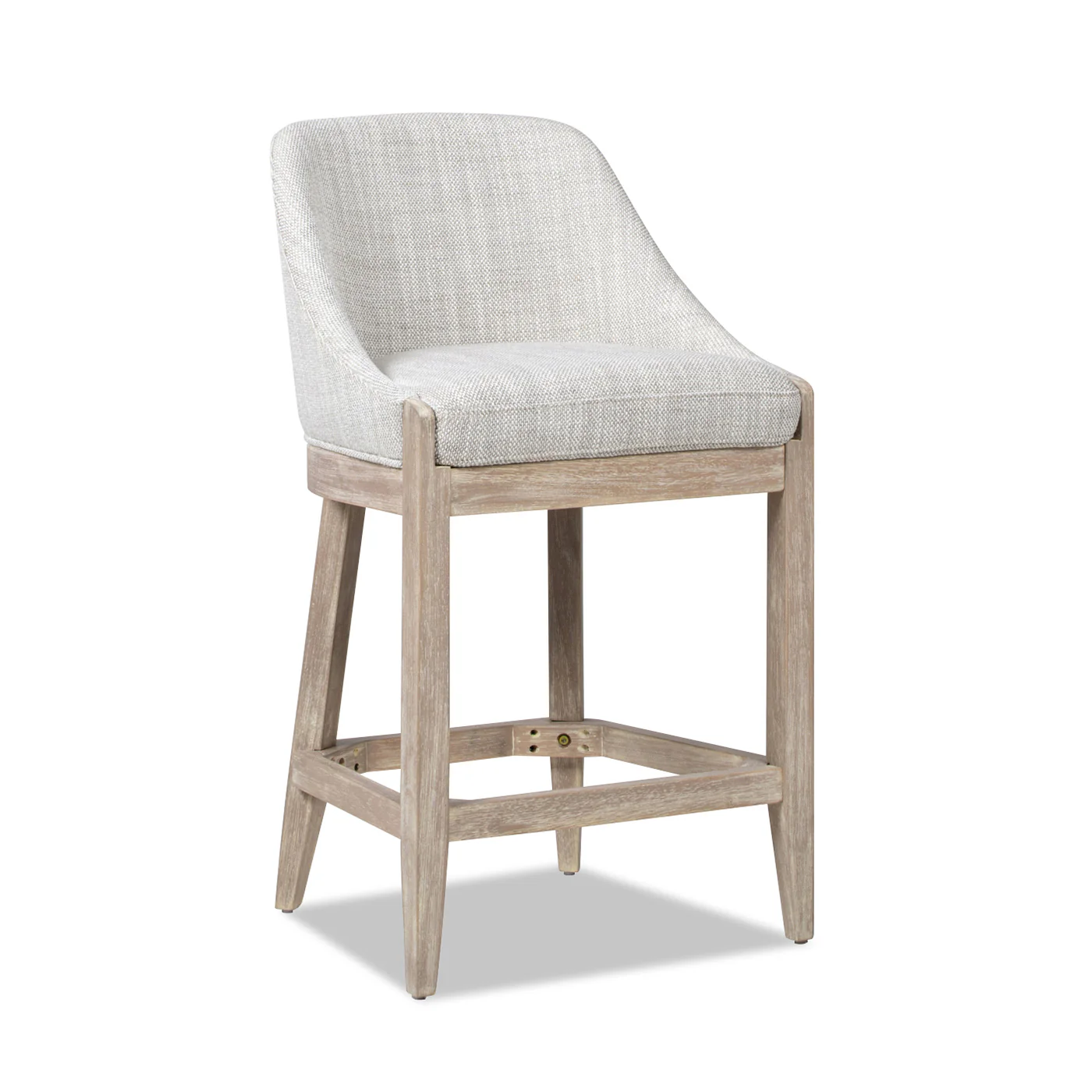 Newport 26.5' Coastal Curved Back Upholstered Counter Stool - Image 8