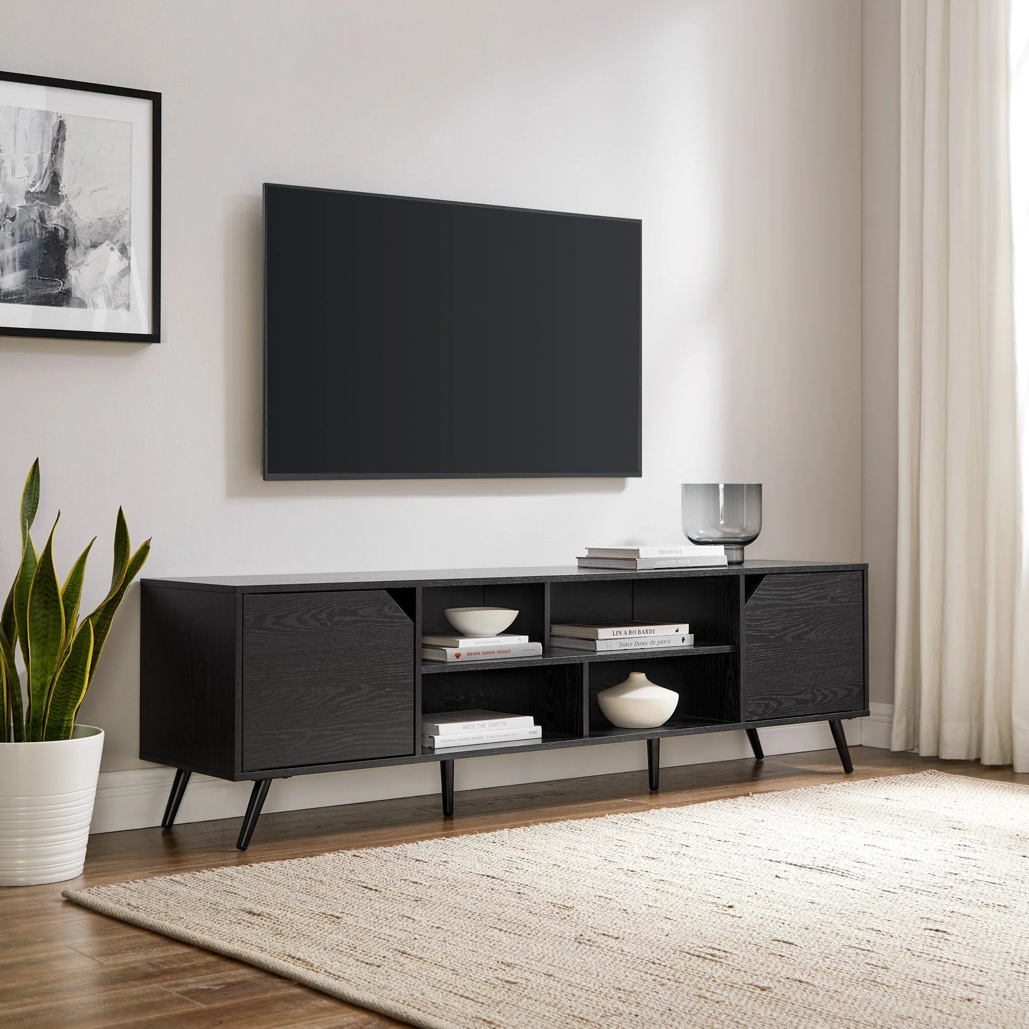 Noah Mid-Century Modern Angular TV Stand Collection - Image 16