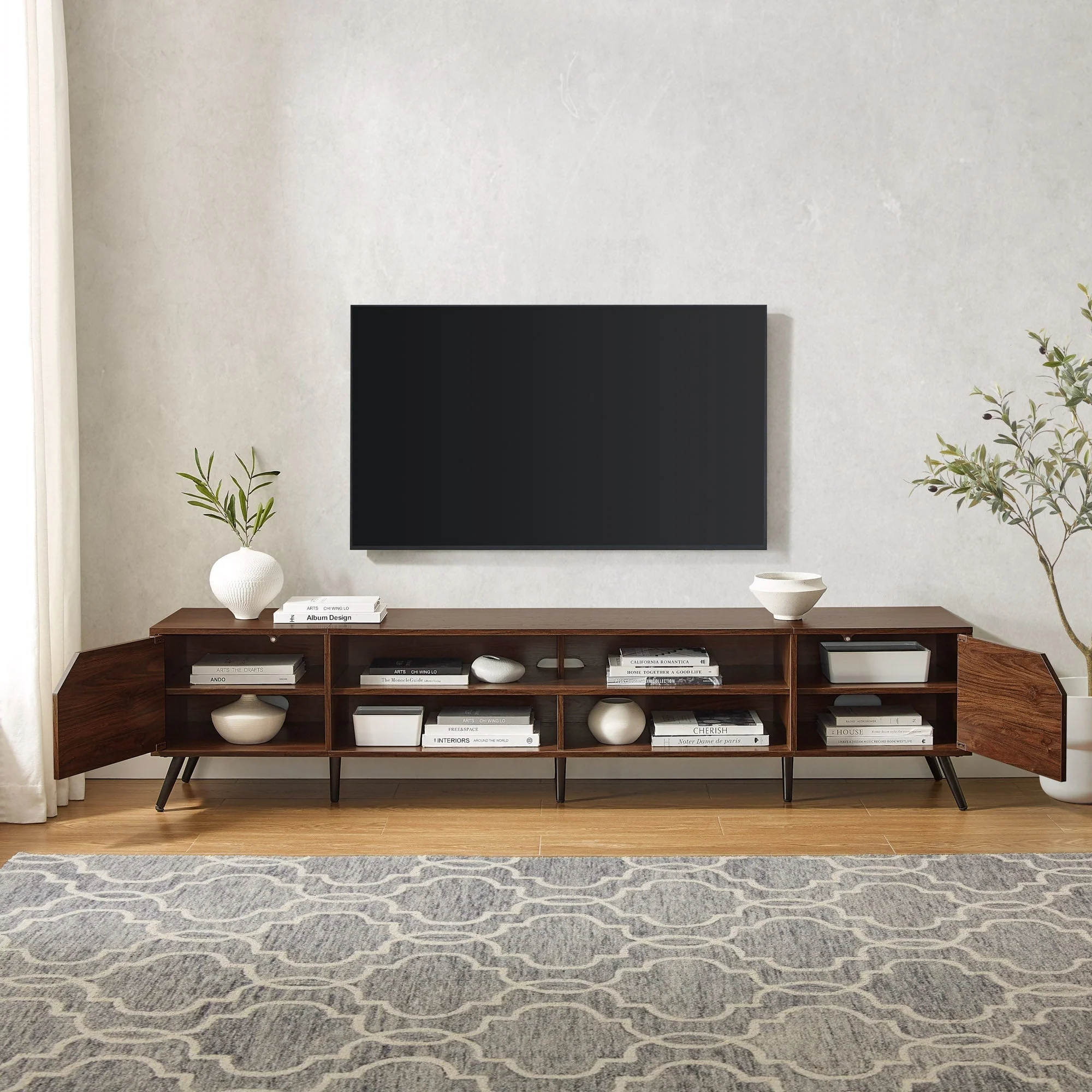 Noah Mid-Century Modern Angular TV Stand Collection - Image 24