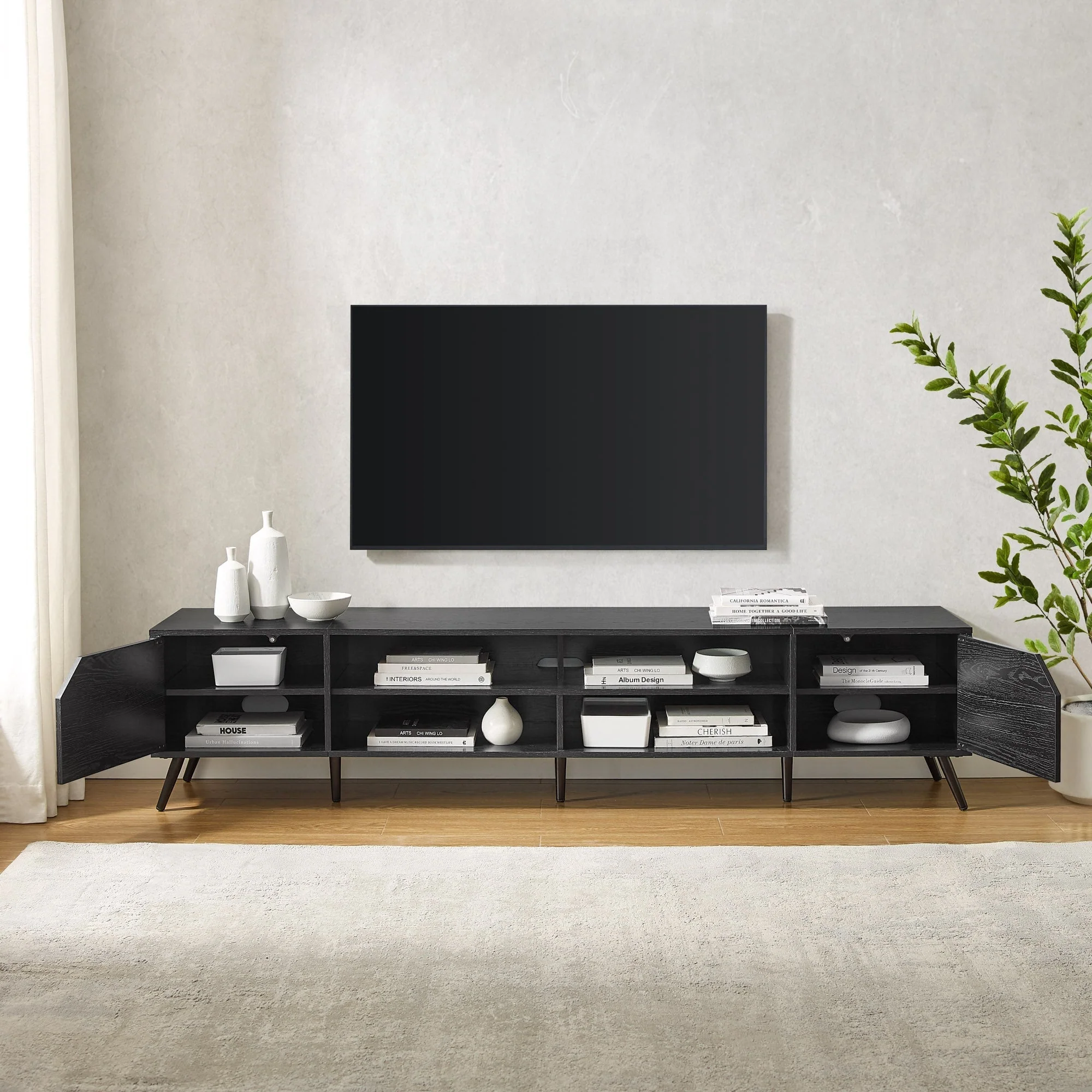 Noah Mid-Century Modern Angular TV Stand Collection - Image 27