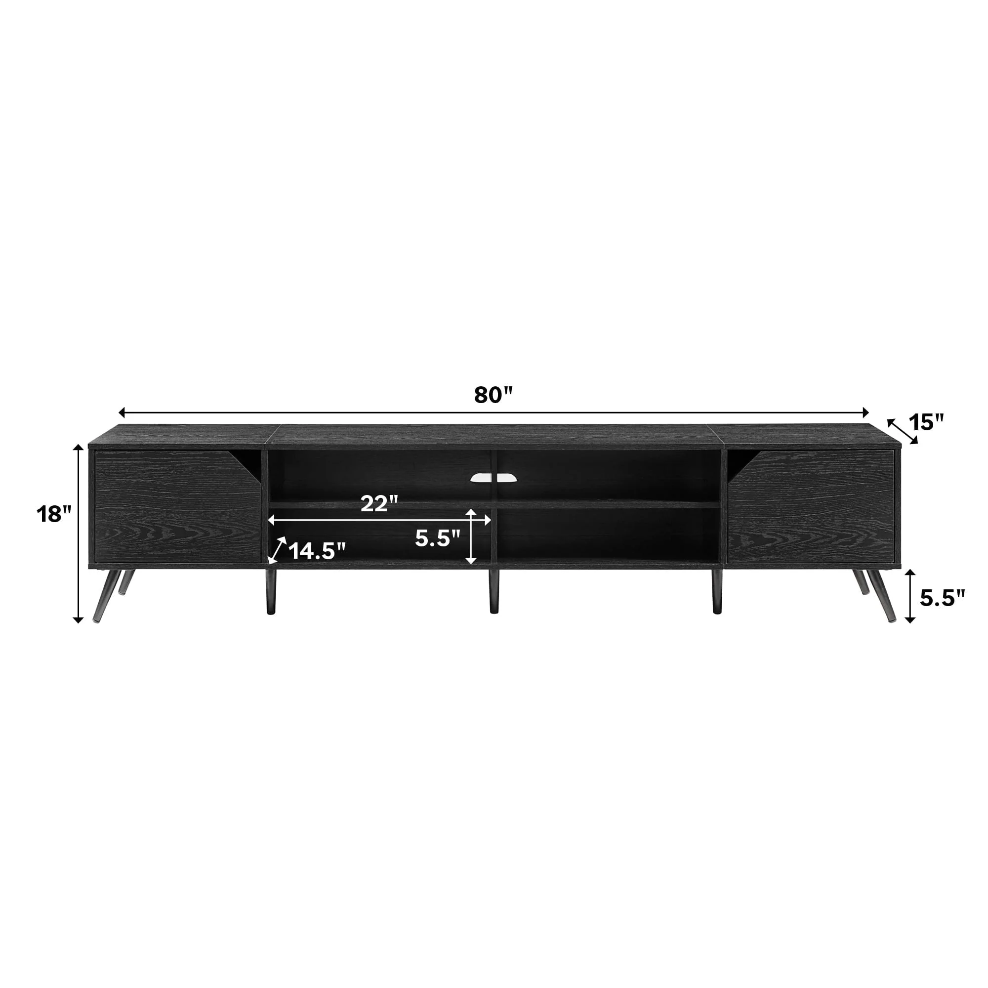 Noah Mid-Century Modern Angular TV Stand Collection - Image 30